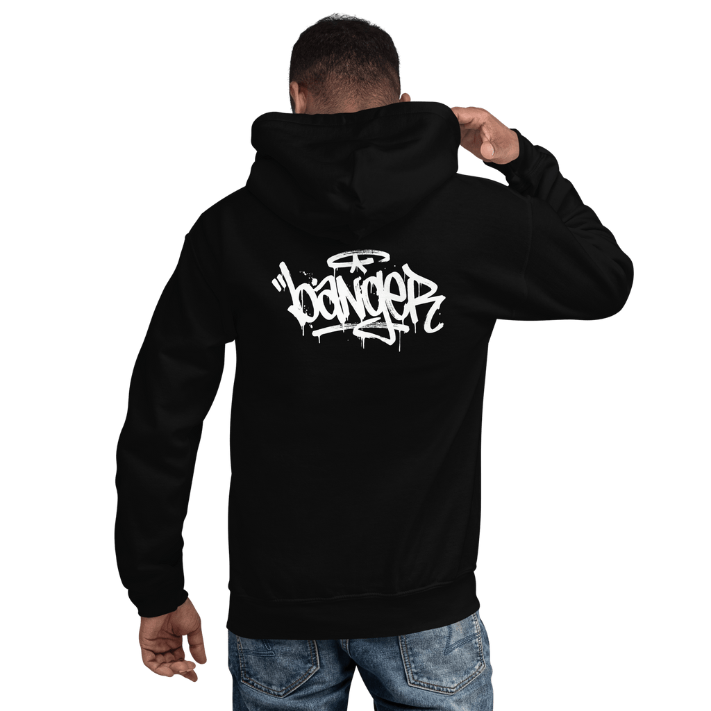 Banger Graffiti - Unisex Heavy Blend Hoodie Black S - BangerBay