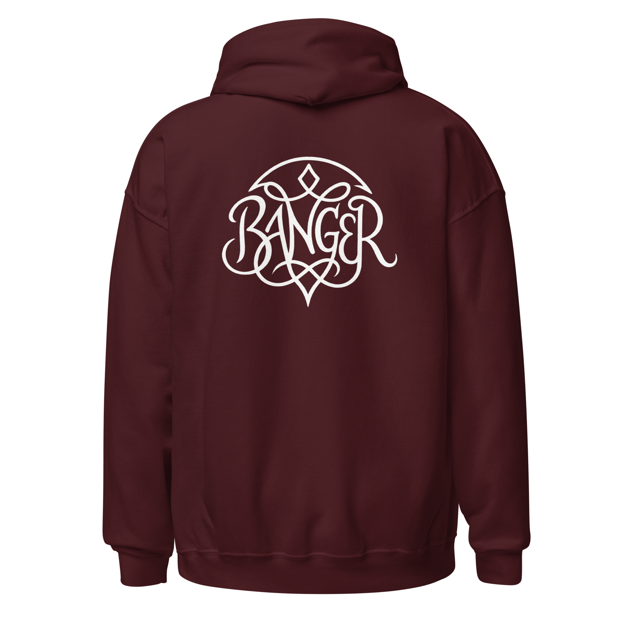 Banger Script - Unisex Heavy Blend Hoodie Black S - BangerBay