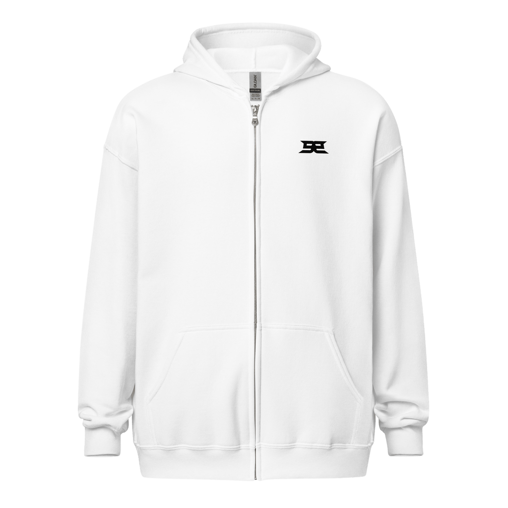 Beer League Legend - Men's Heavyweight Zip Hoodie White S - BangerBay