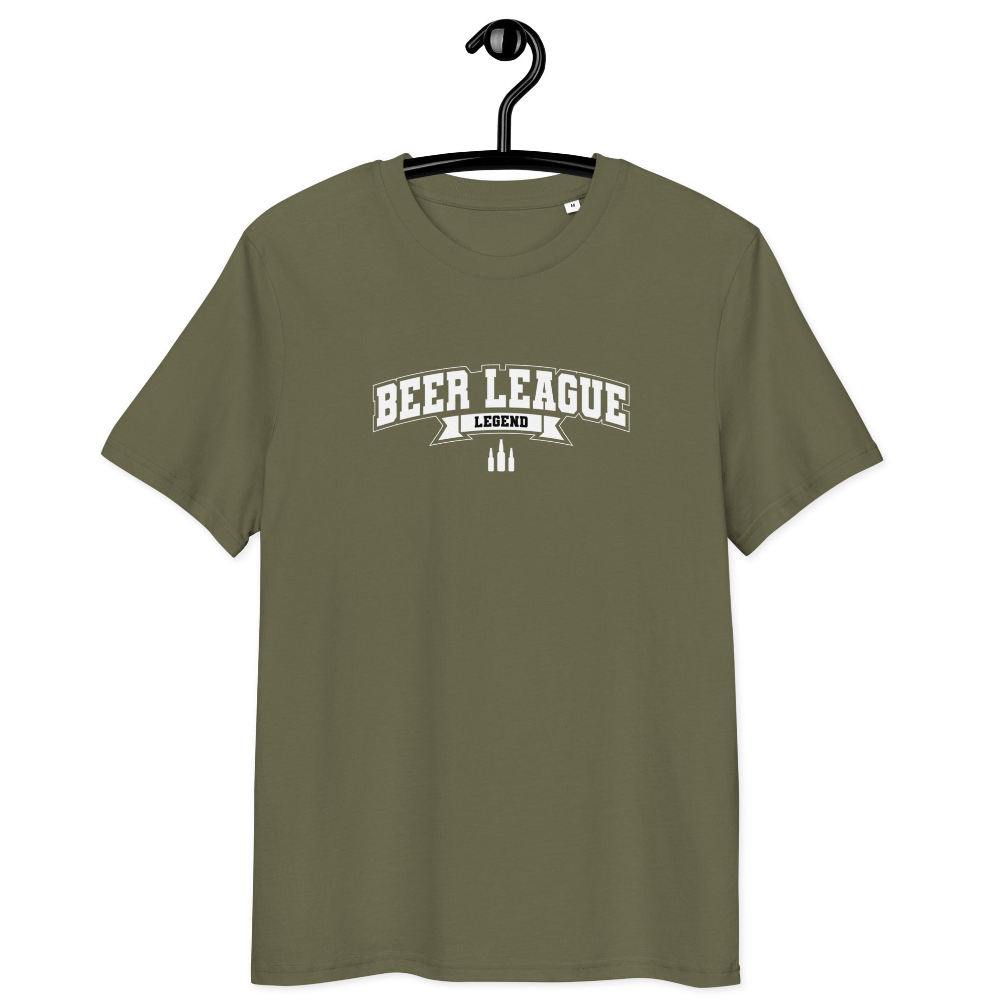 Beer League Legend - Unisex Organic Cotton T-Shirt White S - BangerBay