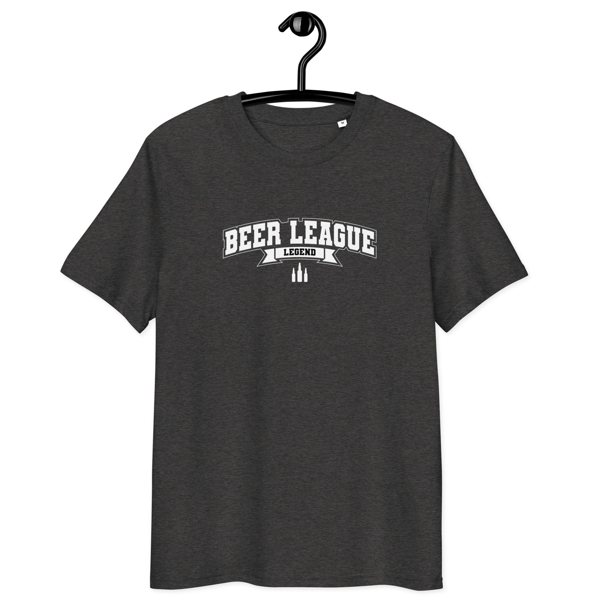 Beer League Legend - Unisex Organic Cotton T-Shirt White S - BangerBay