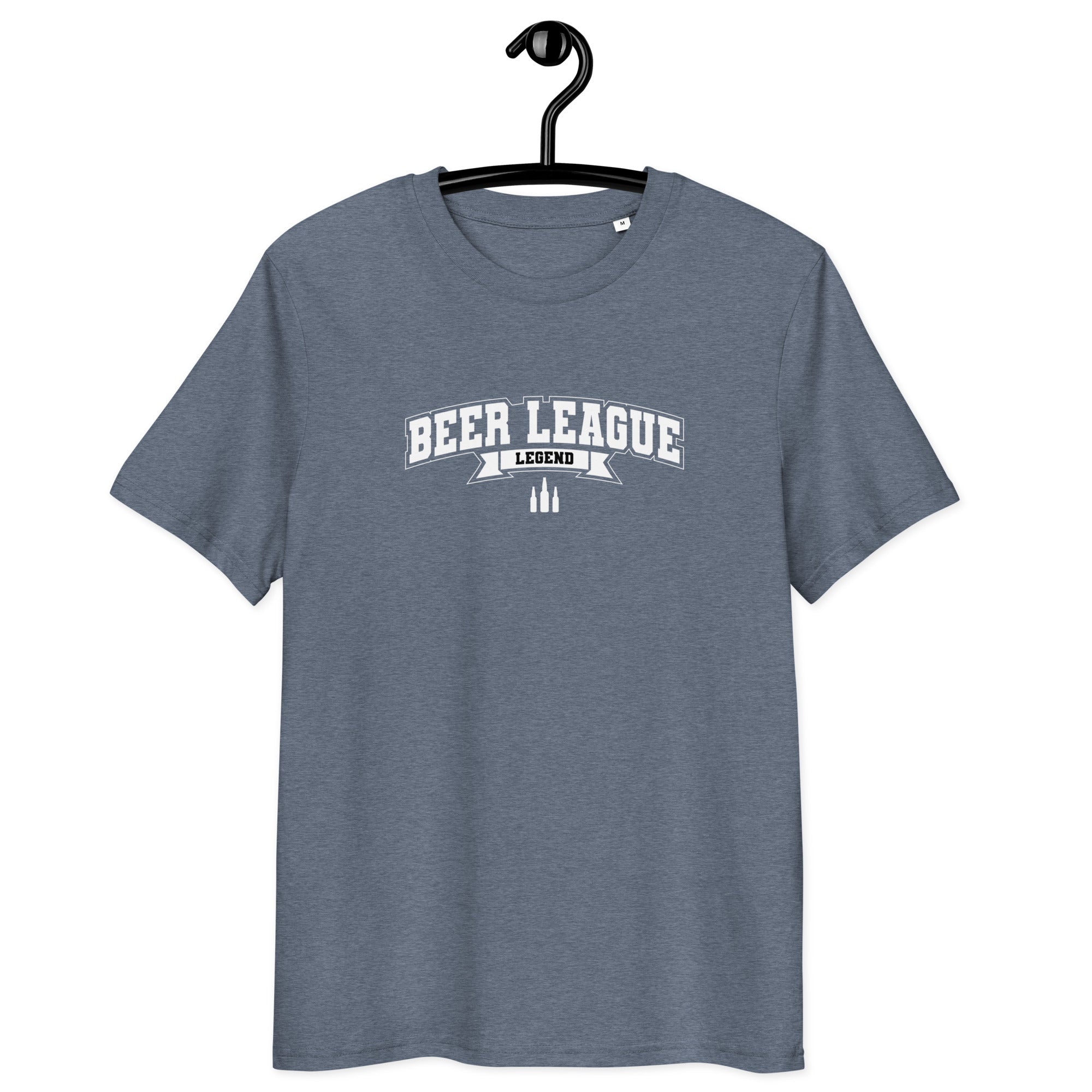 Beer League Legend - Unisex Organic Cotton T-Shirt White S - BangerBay