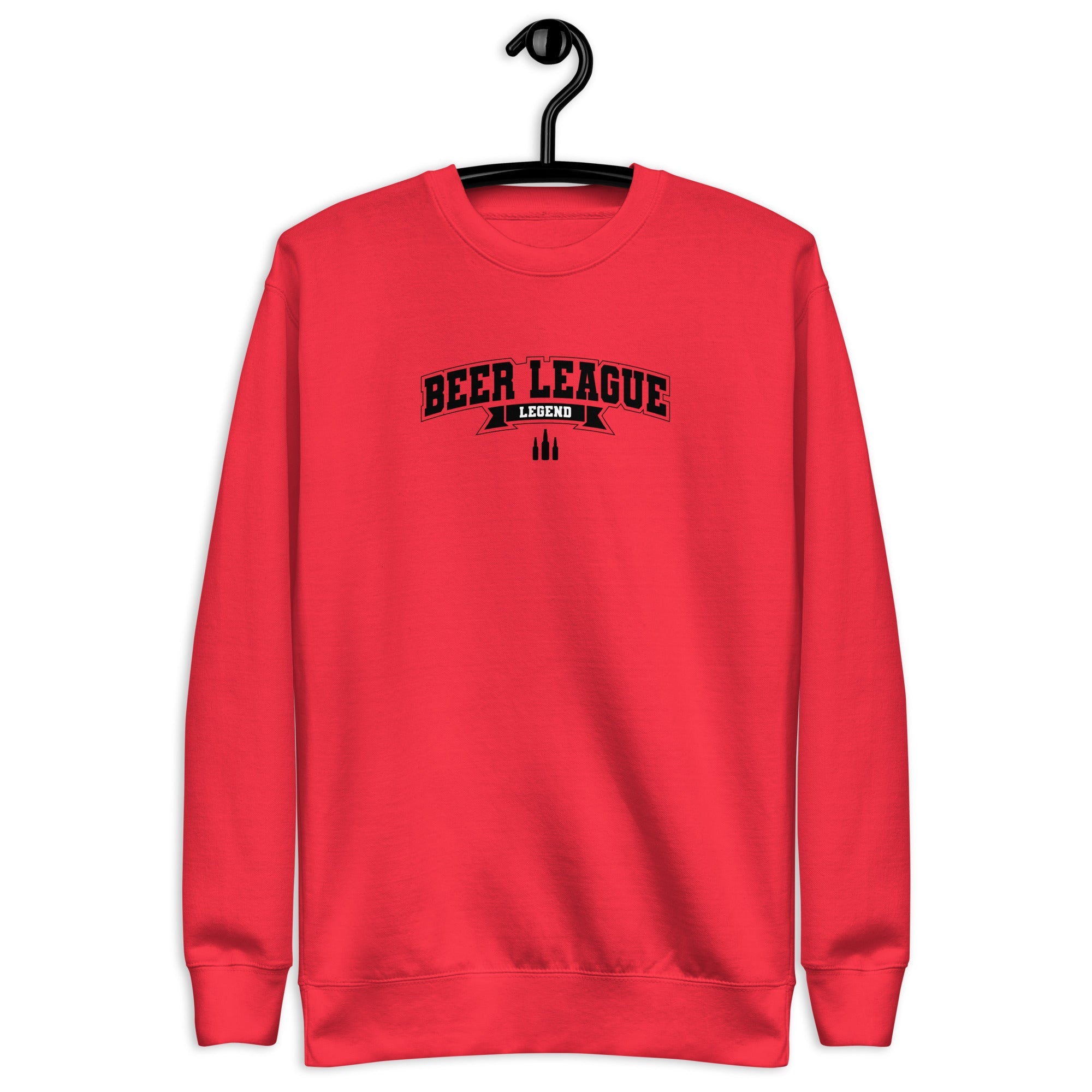 Beer League Legend - Unisex Premium Sweatshirt Team Red S - BangerBay