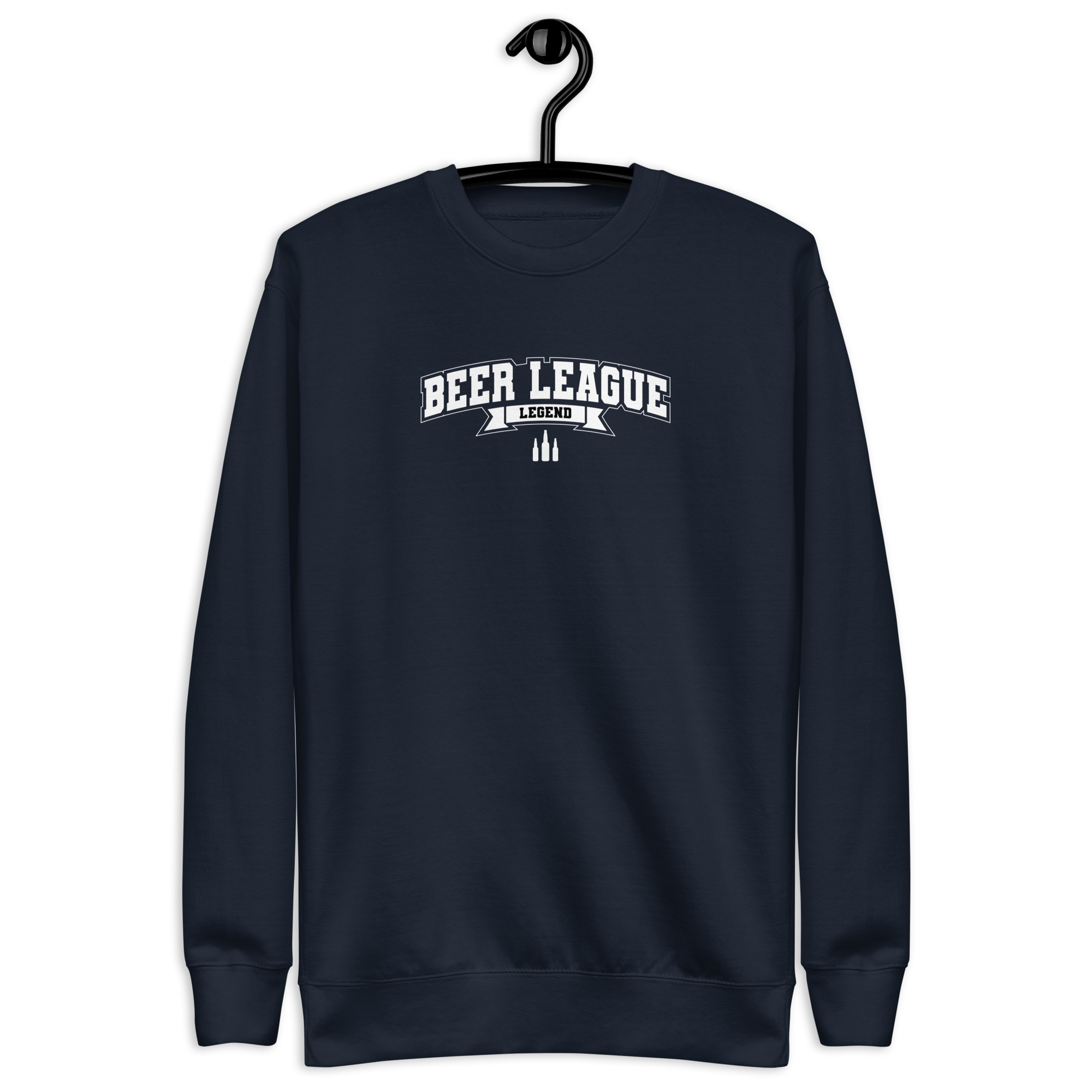 Beer League Legend - Unisex Premium Sweatshirt Navy Blazer S - BangerBay