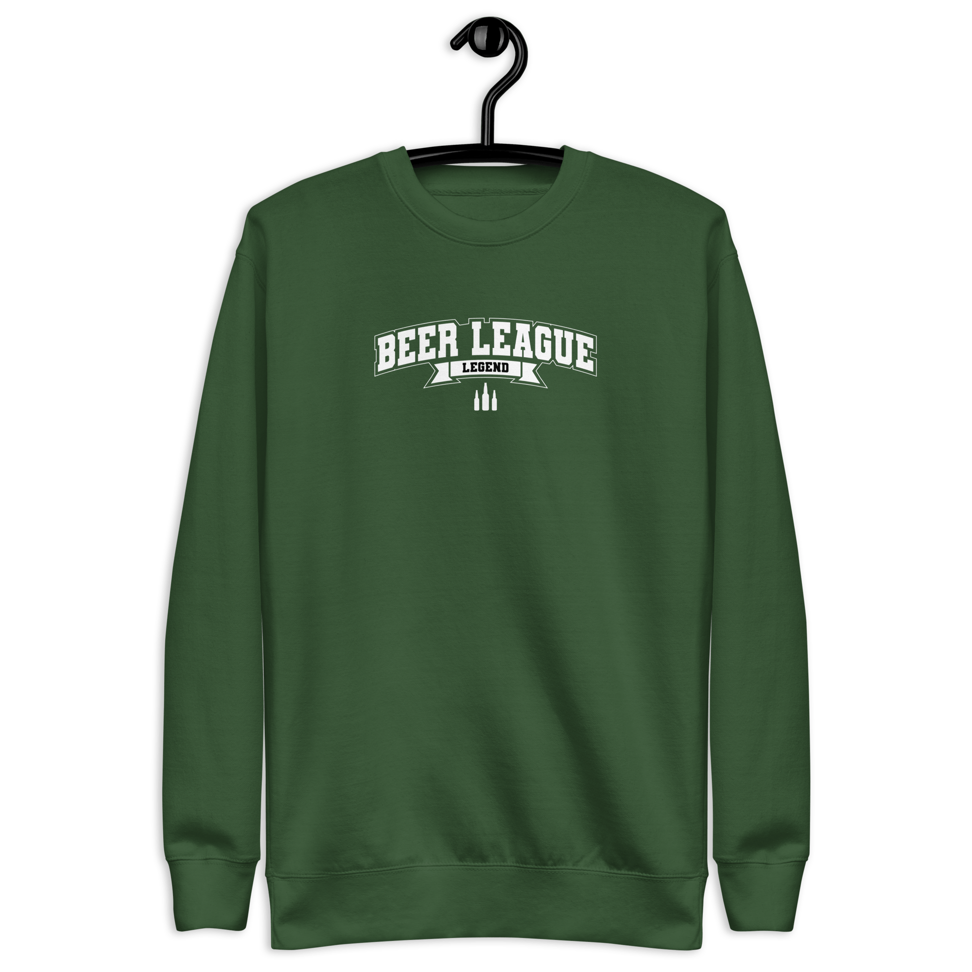 Beer League Legend - Unisex Premium Sweatshirt Forest Green S - BangerBay