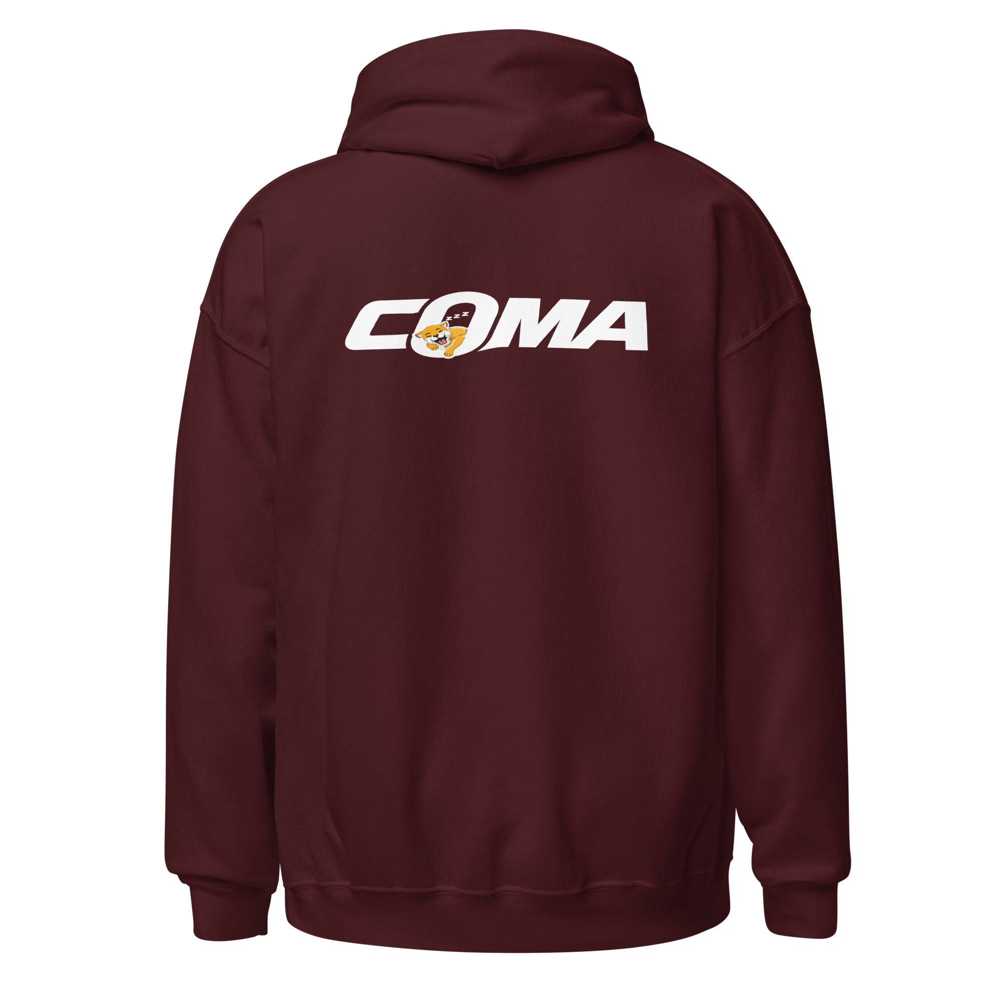 COMA - Unisex Heavy Blend Hoodie Maroon S - BangerBay
