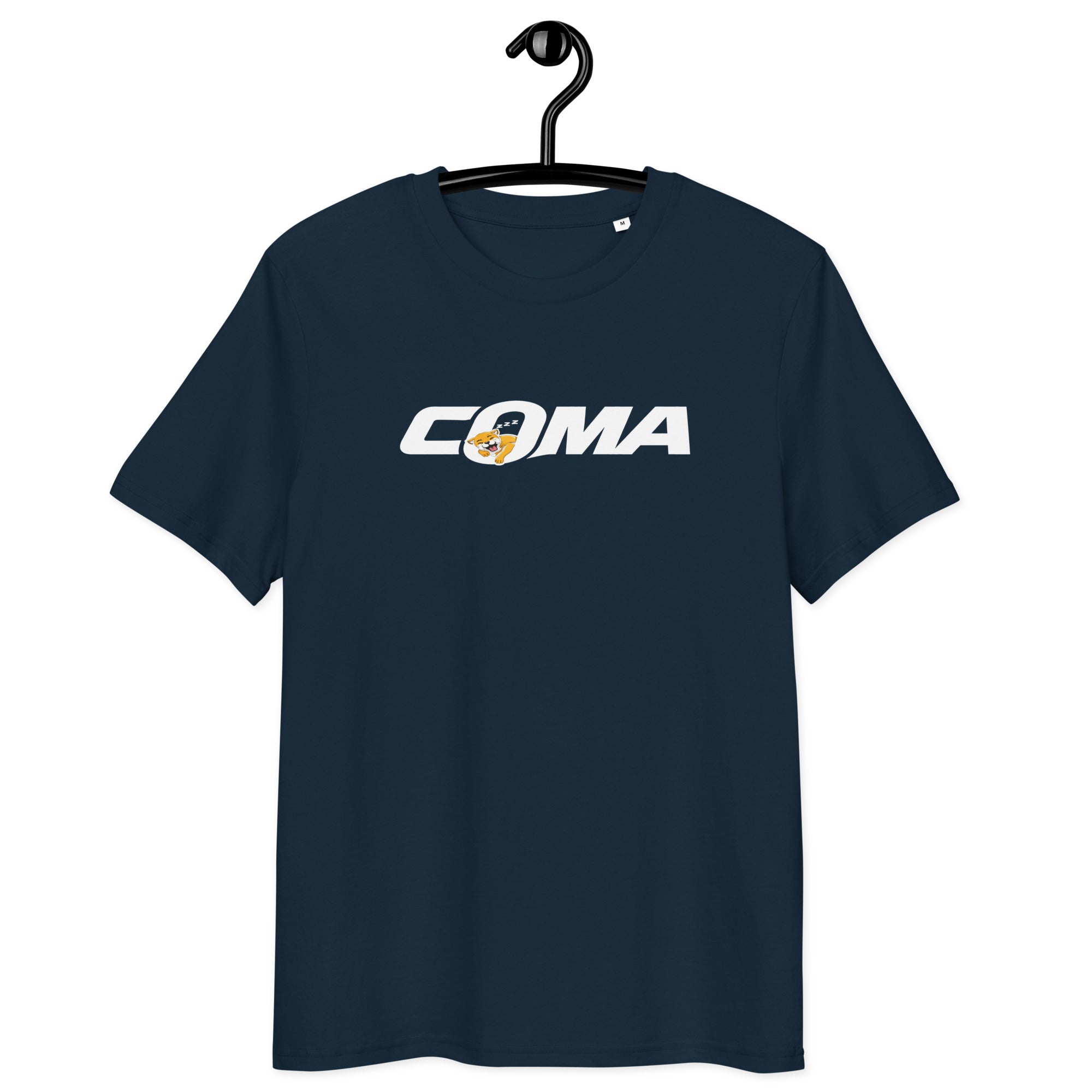 COMA - Unisex Organic Cotton T-Shirt French Navy S - BangerBay