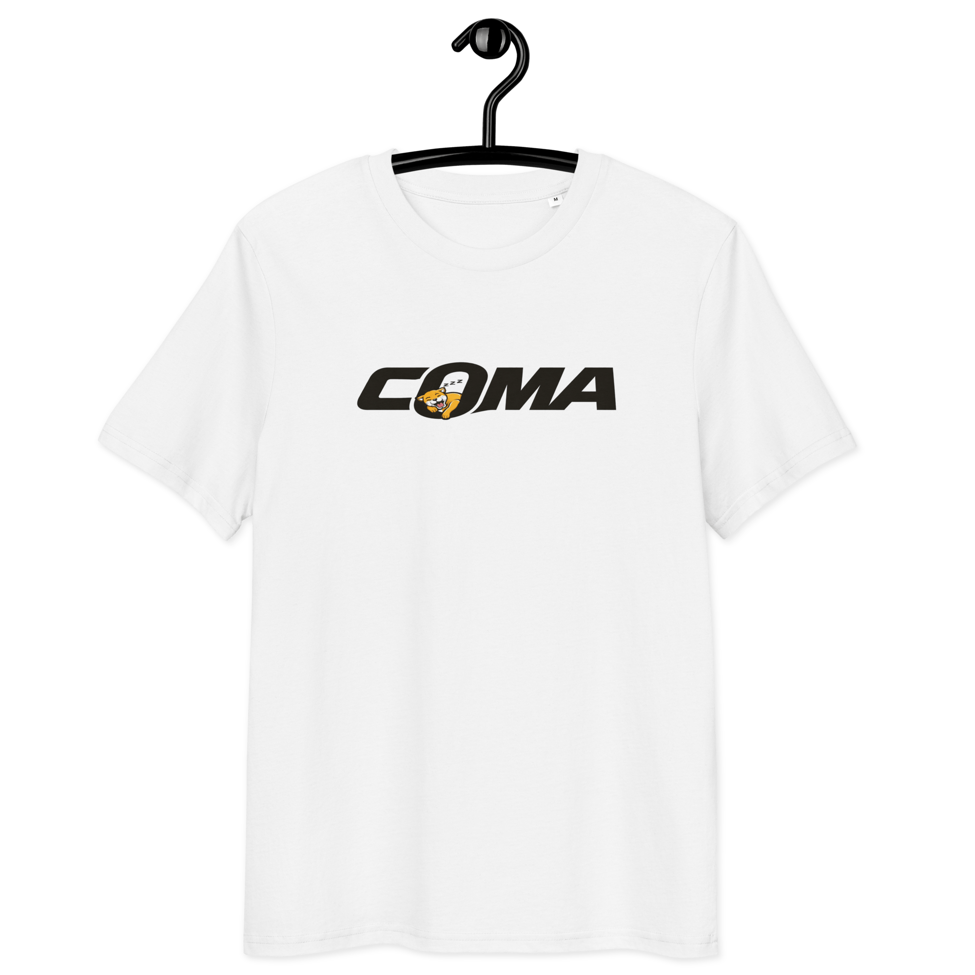 COMA - Unisex Organic Cotton T-Shirt White S - BangerBay