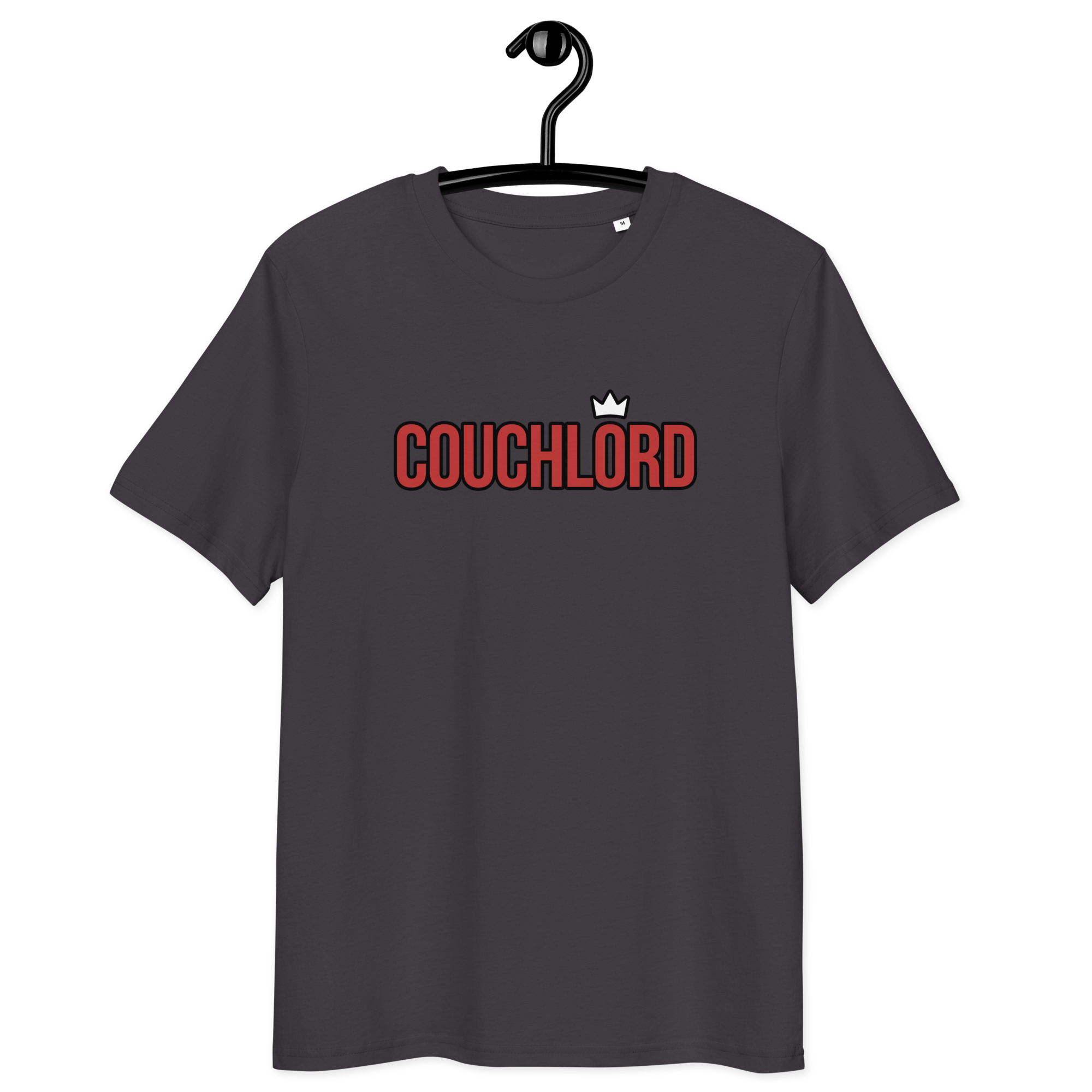 Couchlord - Unisex Organic Cotton T-Shirt Anthracite S - BangerBay