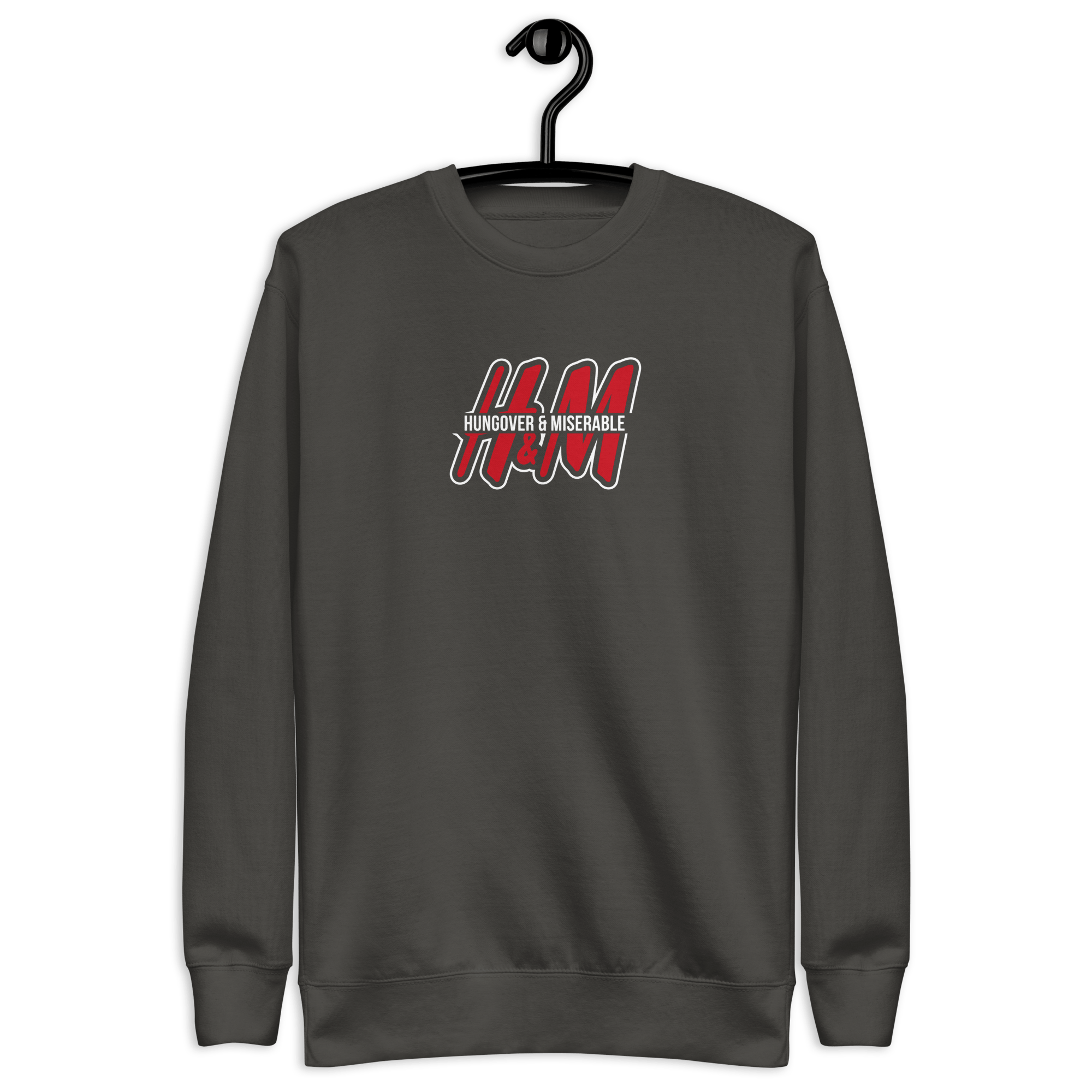 Hungover & Miserable - Unisex Premium Sweatshirt Vintage Black S - BangerBay