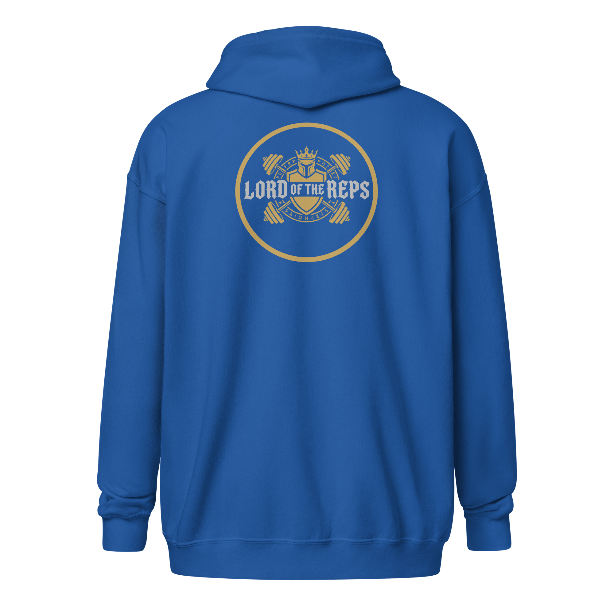 Lord of the Reps  - Men's Heavyweight Zip Hoodie Royal S - BangerBay