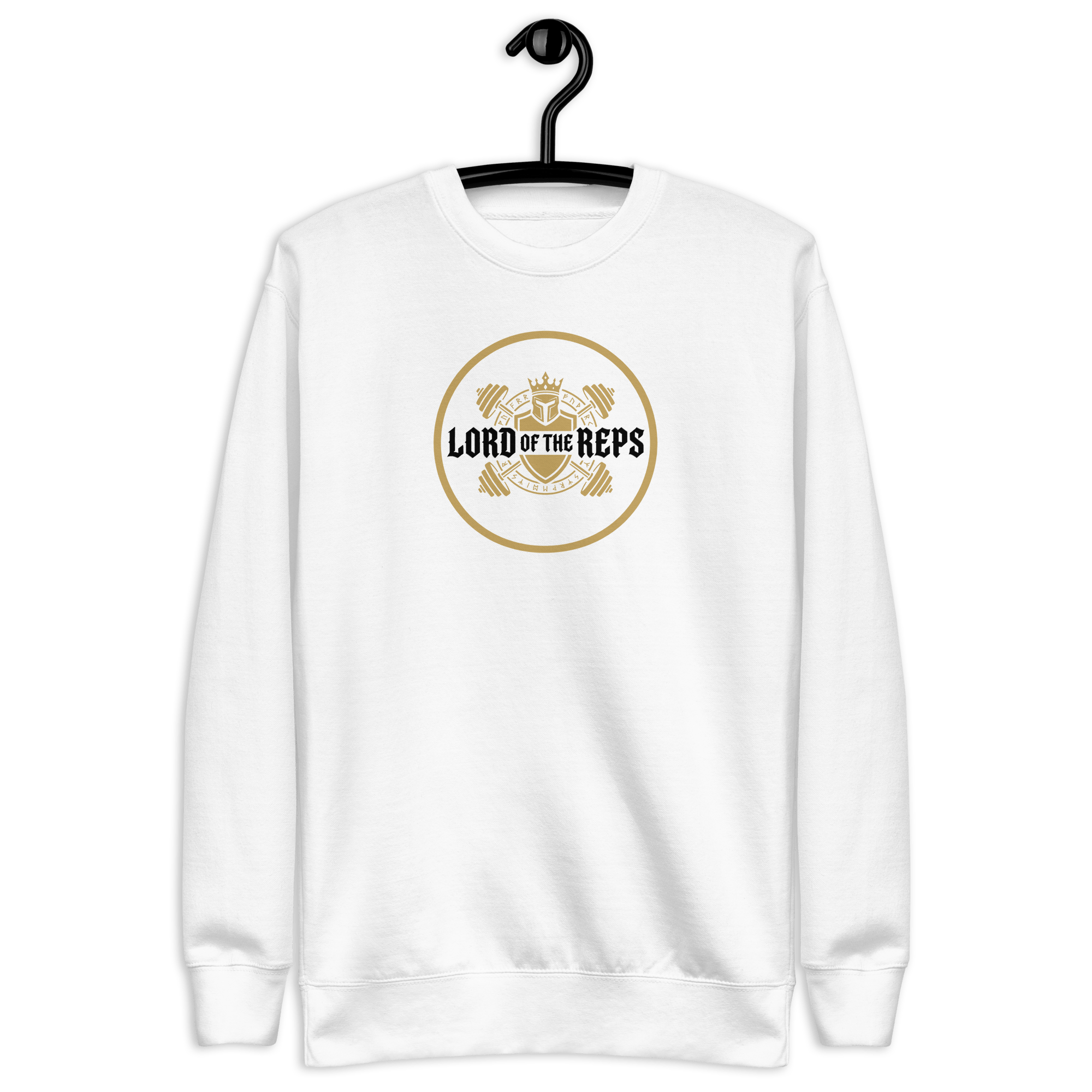Lord of the Reps - Unisex Premium Sweatshirt White S - BangerBay