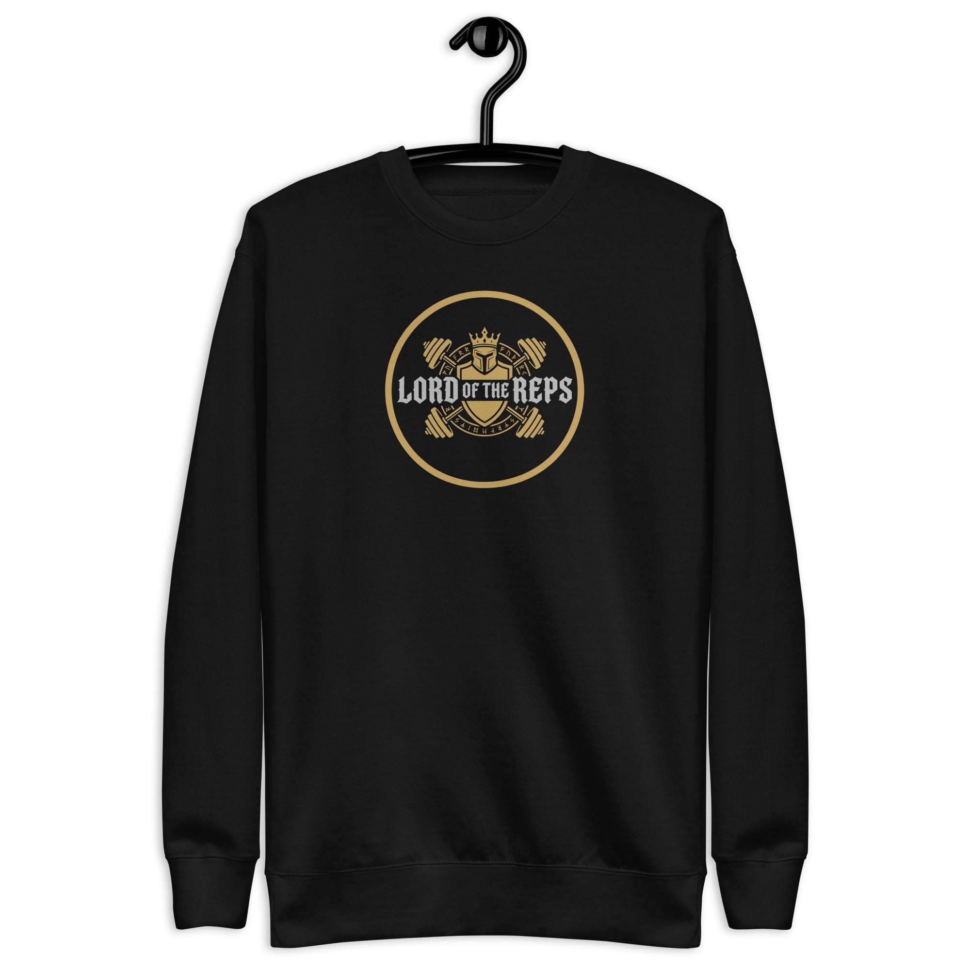 Lord of the Reps - Unisex Premium Sweatshirt Black S - BangerBay