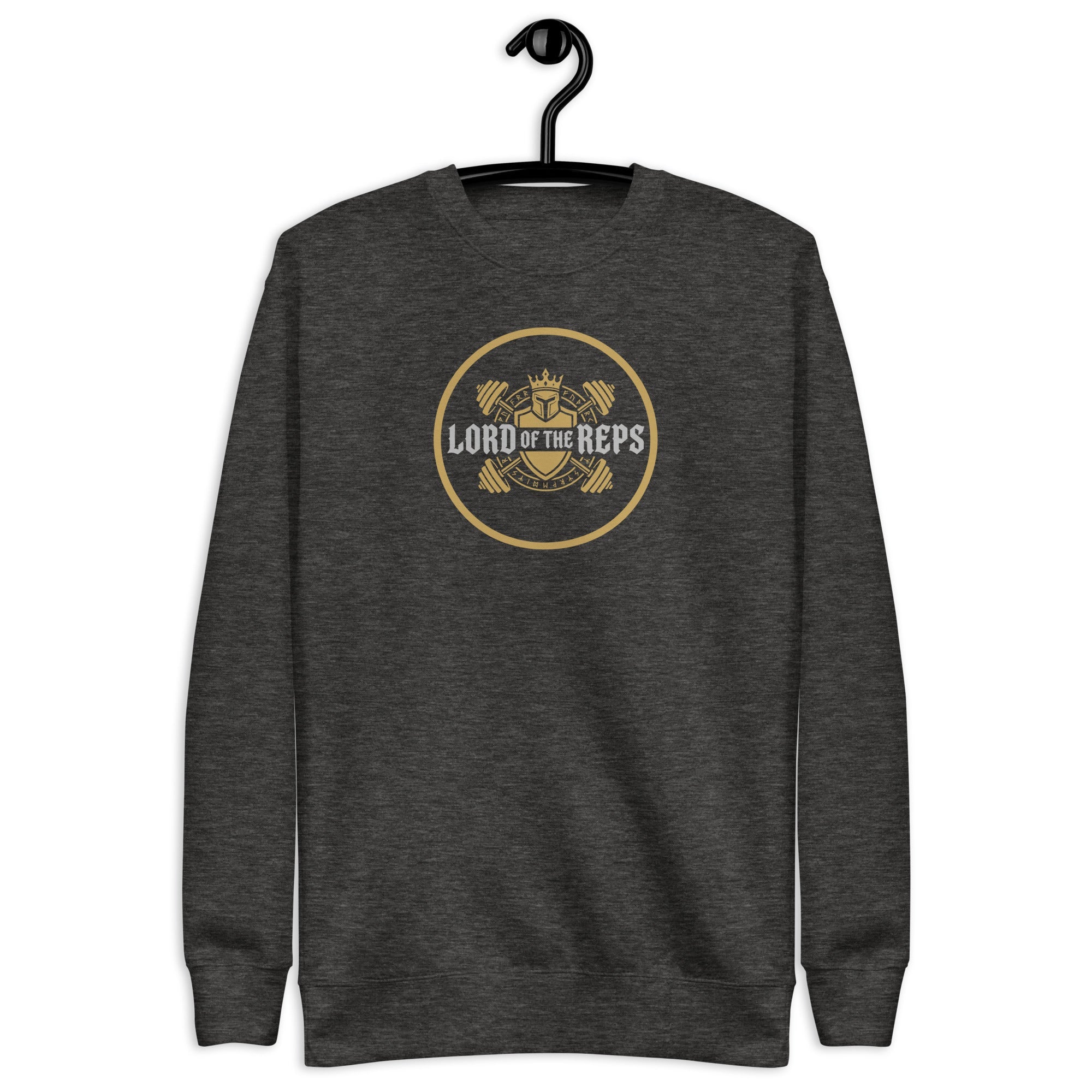 Lord of the Reps - Unisex Premium Sweatshirt Charcoal Heather S - BangerBay
