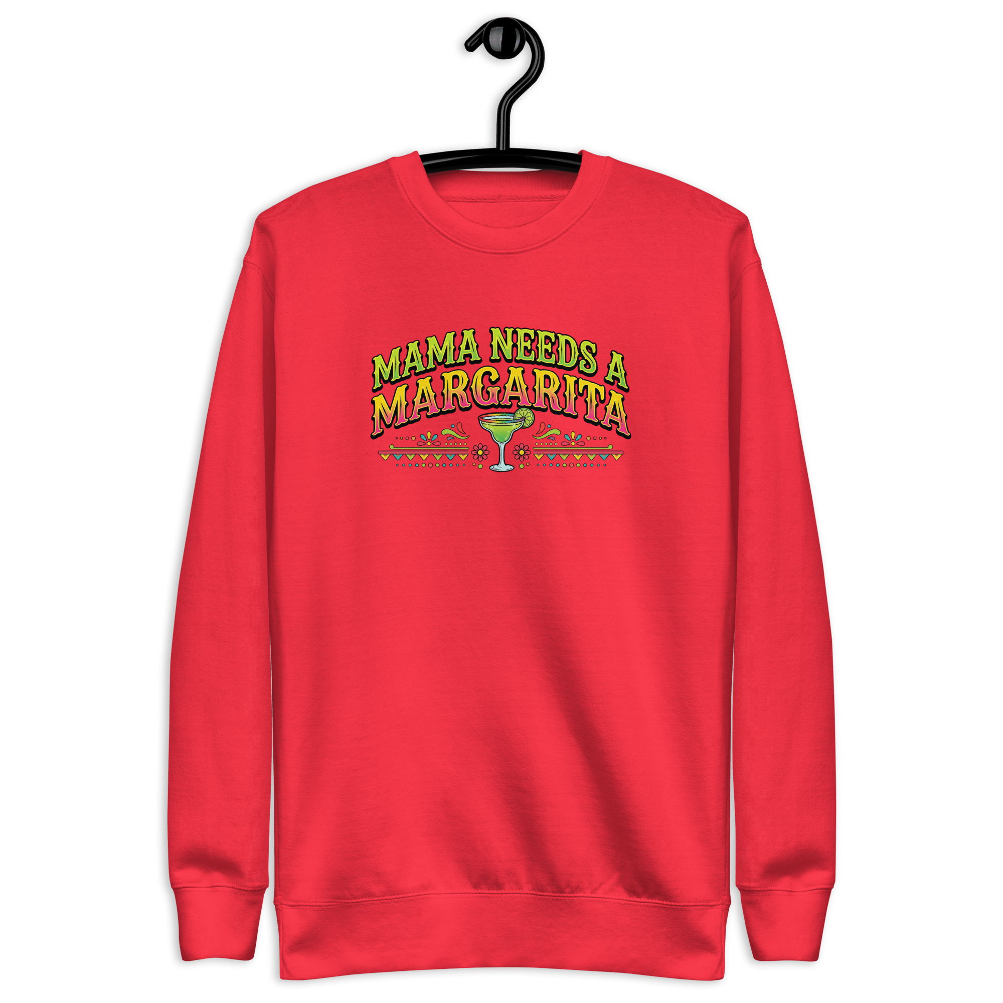 Mama Needs A Margarita - Women's Premium Chill Fit Sweater Team Red S - BangerBay