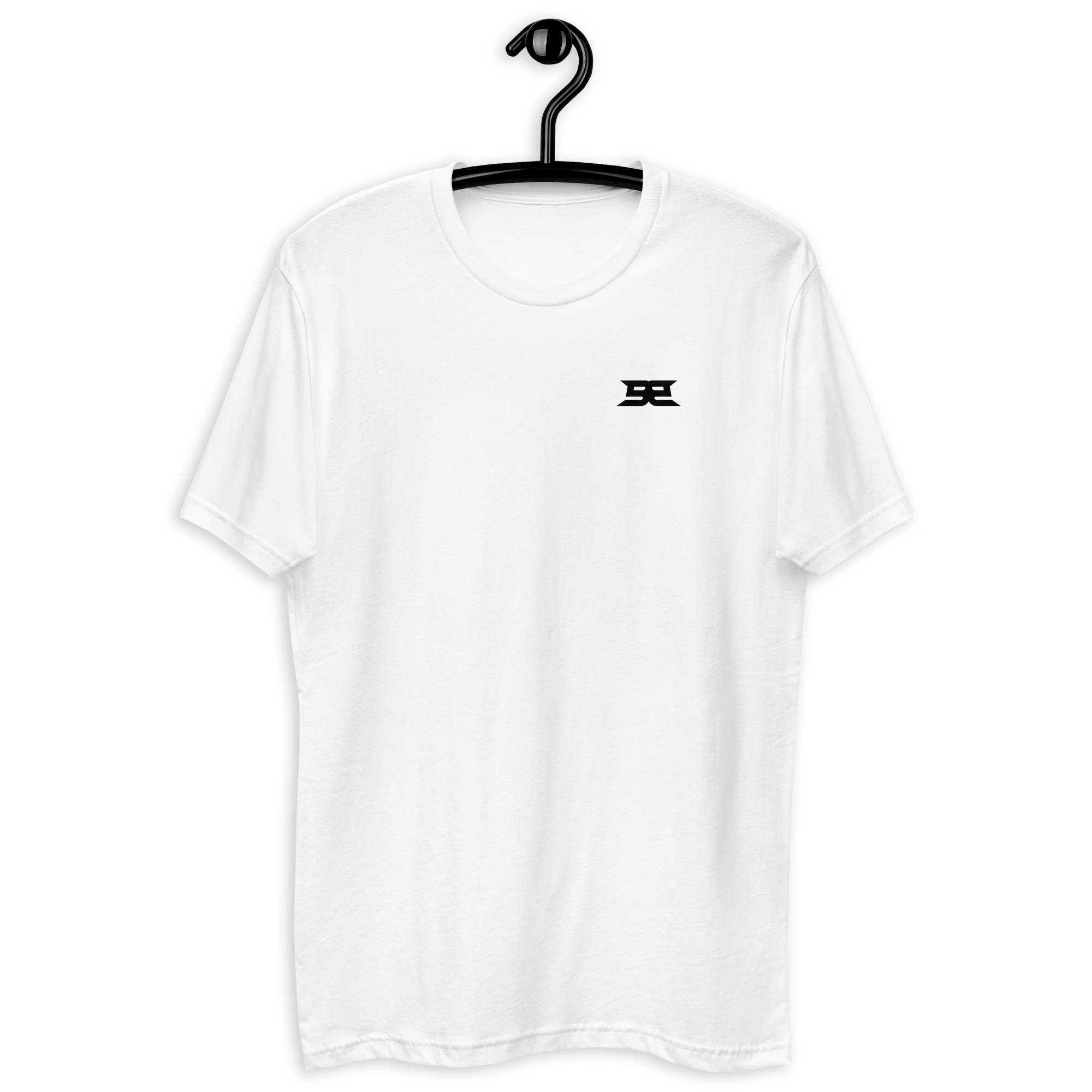 Men’s Fitted T-Shirt - Banger Neck Hit White XS - BangerBay