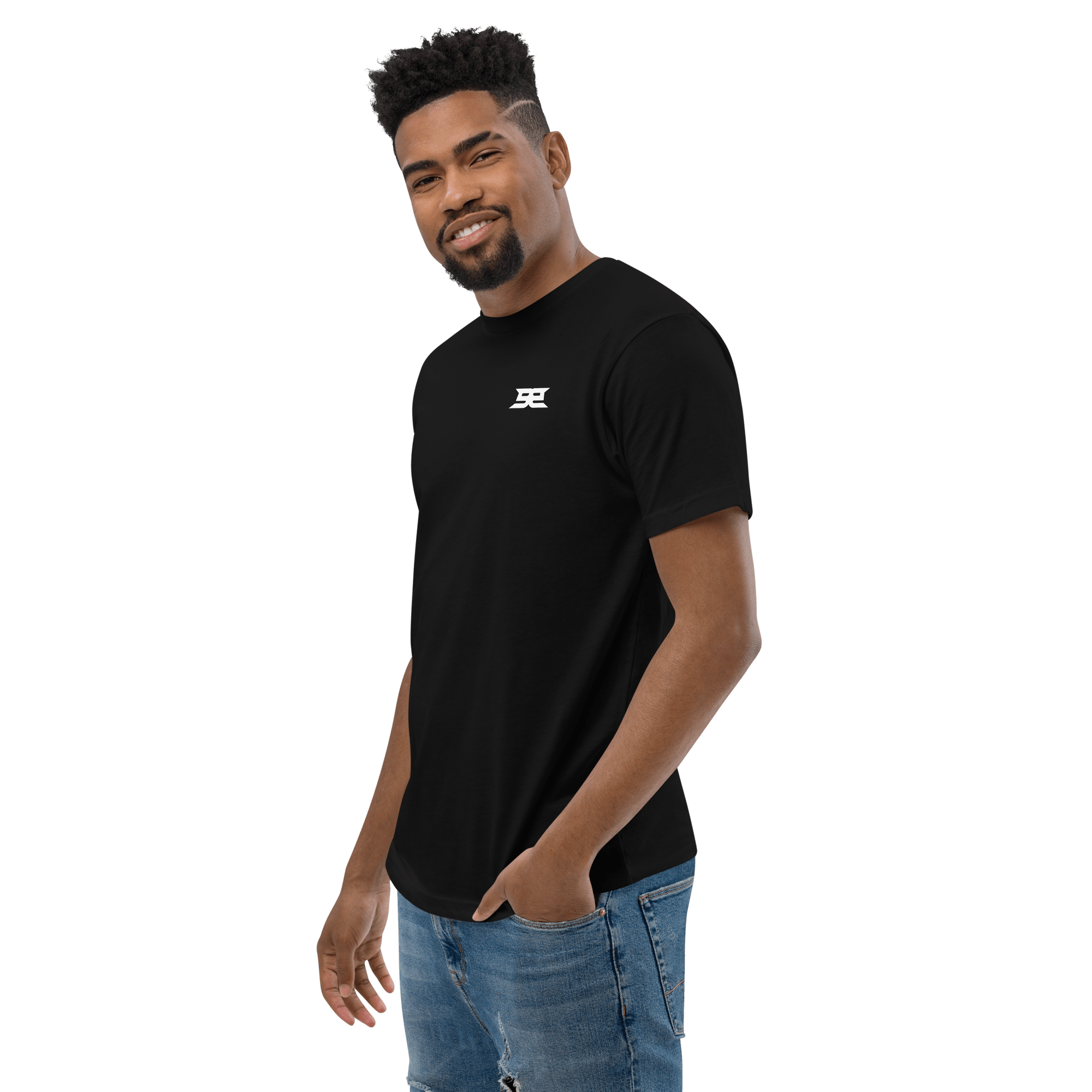 Men’s Fitted T-Shirt - Banger Neck Hit Red S - BangerBay