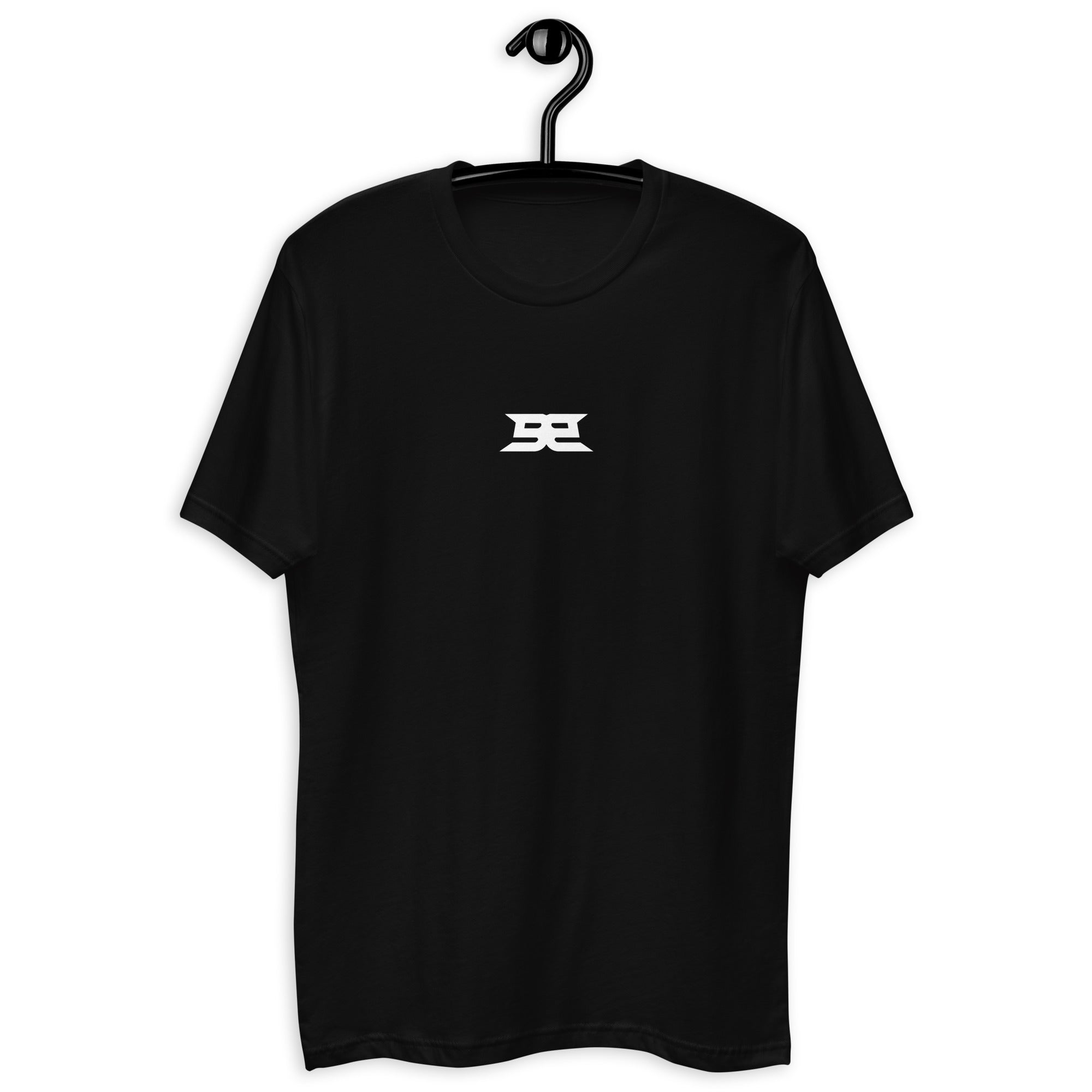Men’s Fitted T-Shirt - Center Hit White XS - BangerBay