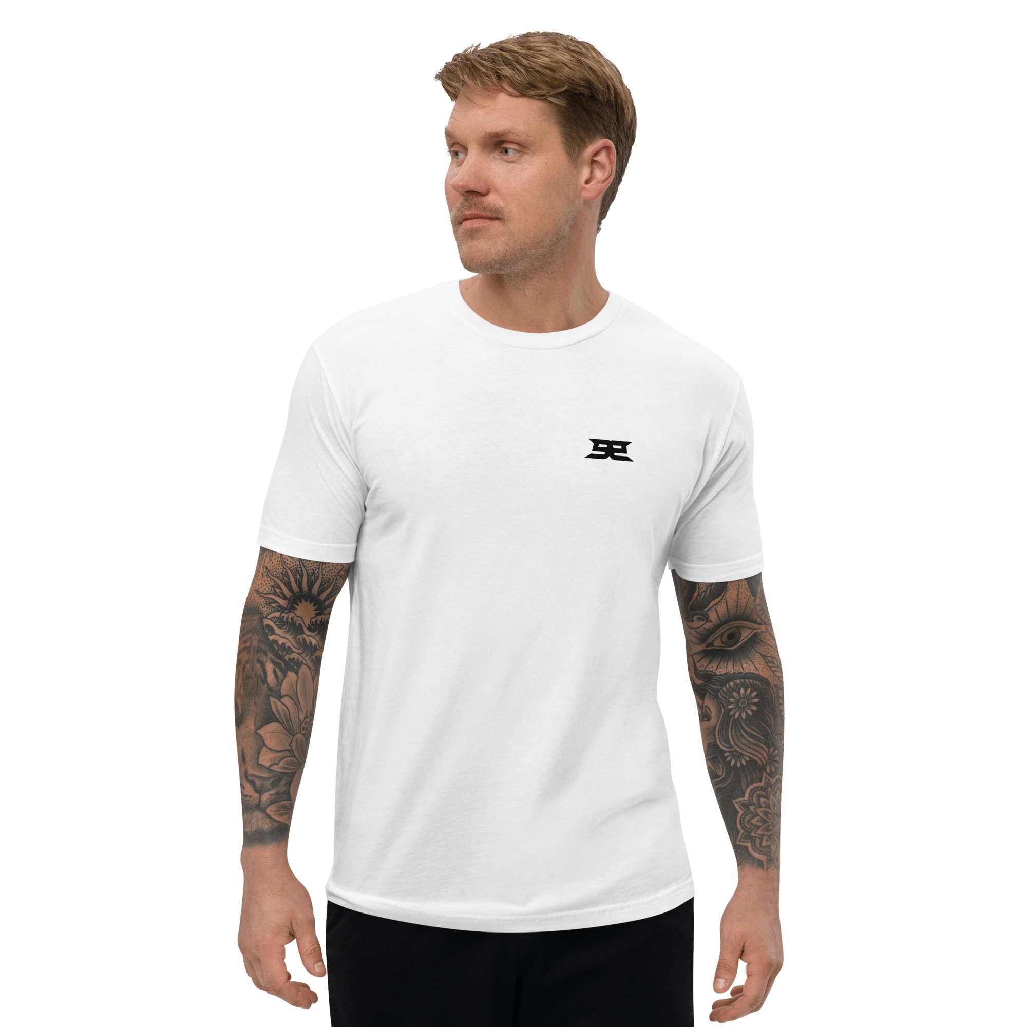 Men’s Fitted T-Shirt – Chest Hit Black XS - BangerBay