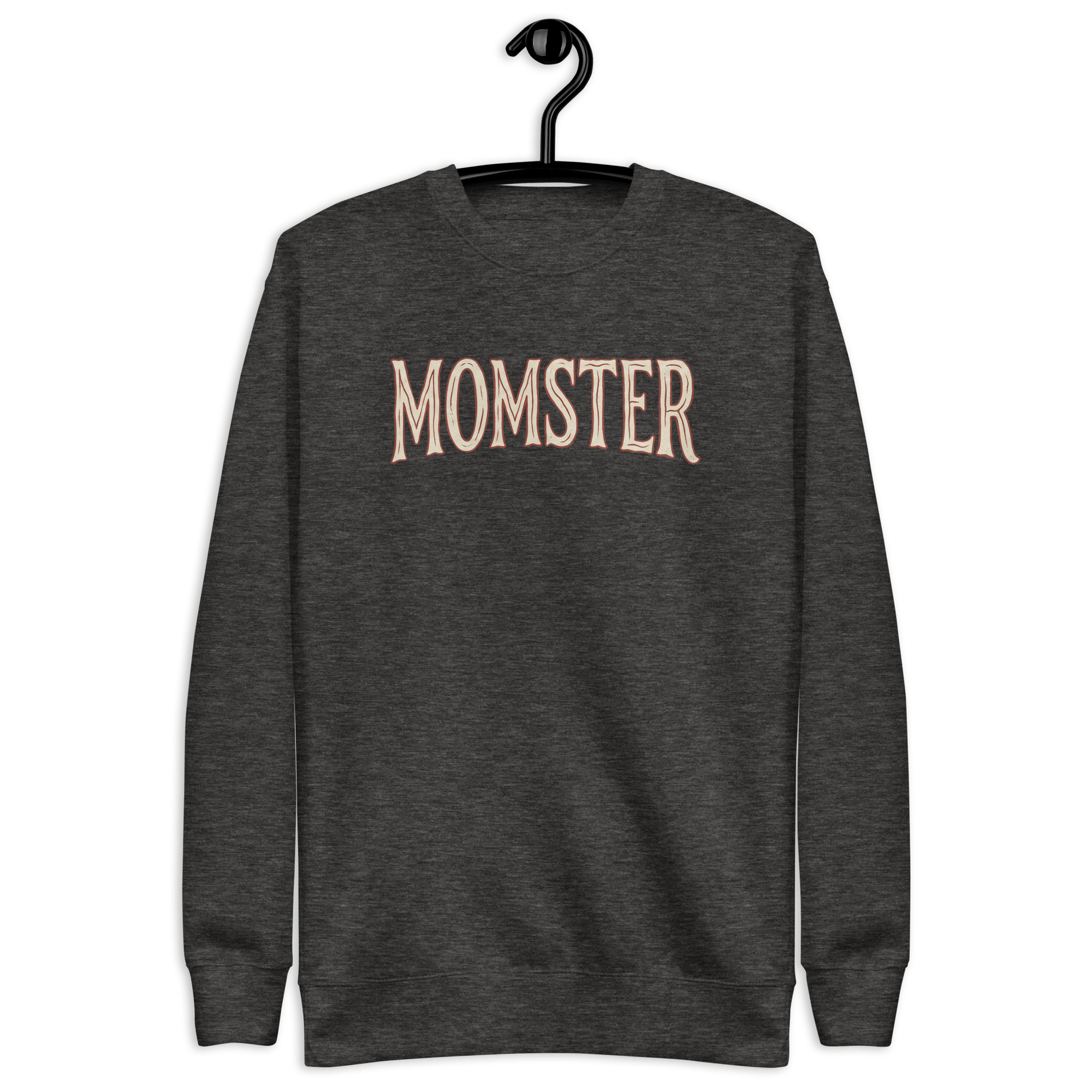 Momster - Women's Premium Chill Fit Sweater Charcoal Heather S - BangerBay