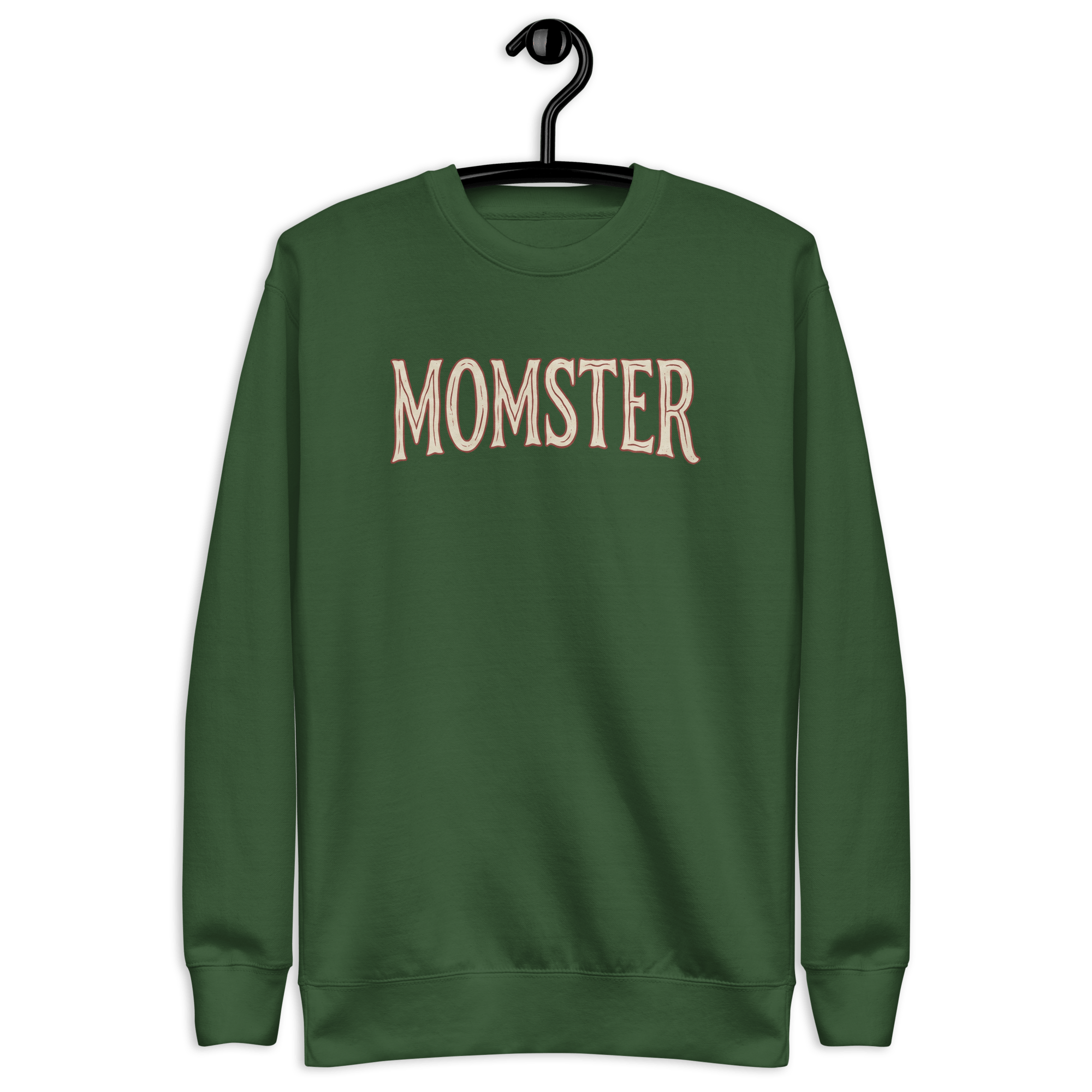 Momster - Women's Premium Chill Fit Sweater Forest Green S - BangerBay