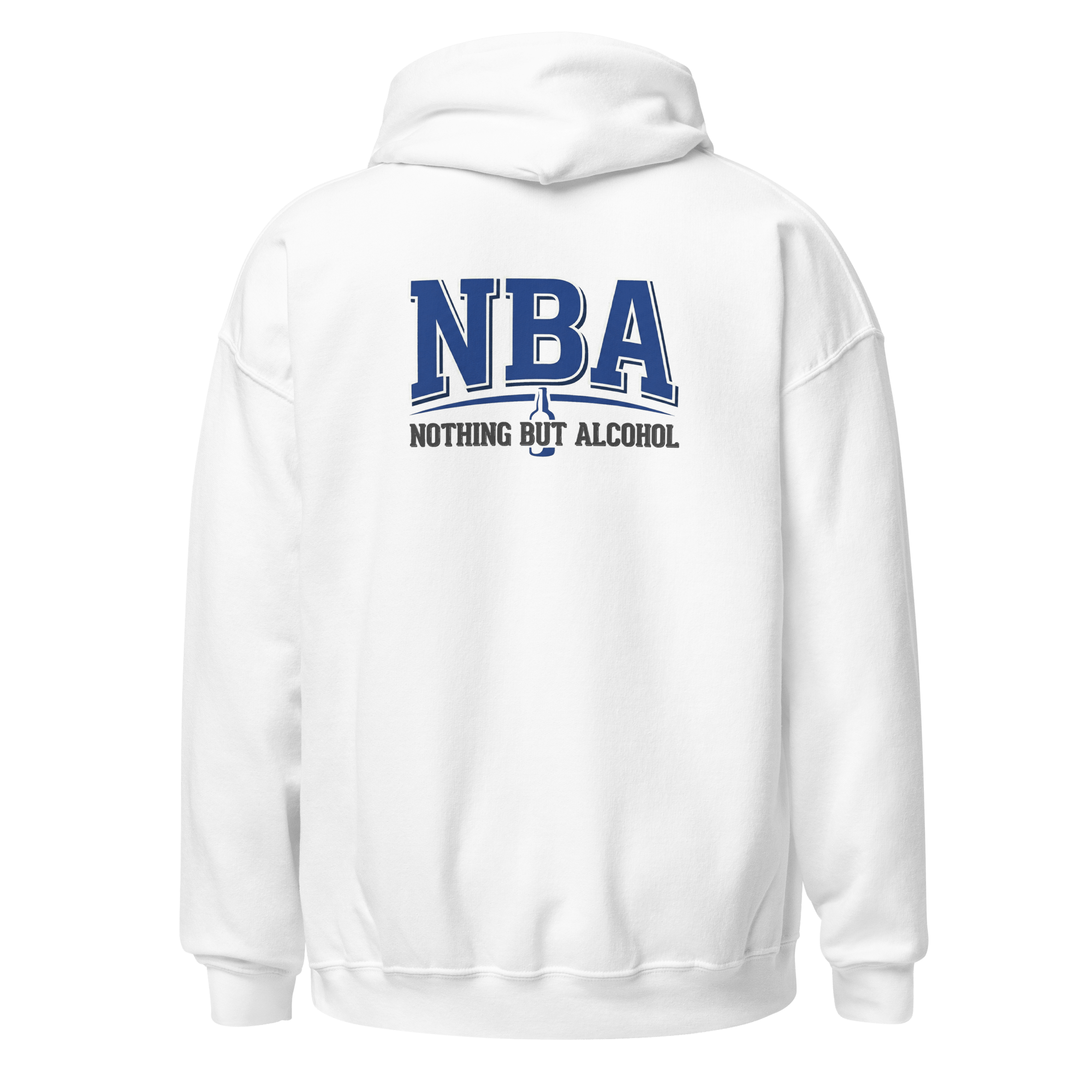 NBA (Nothing But Alcohol) - Unisex Heavy Blend Hoodie Black S - BangerBay