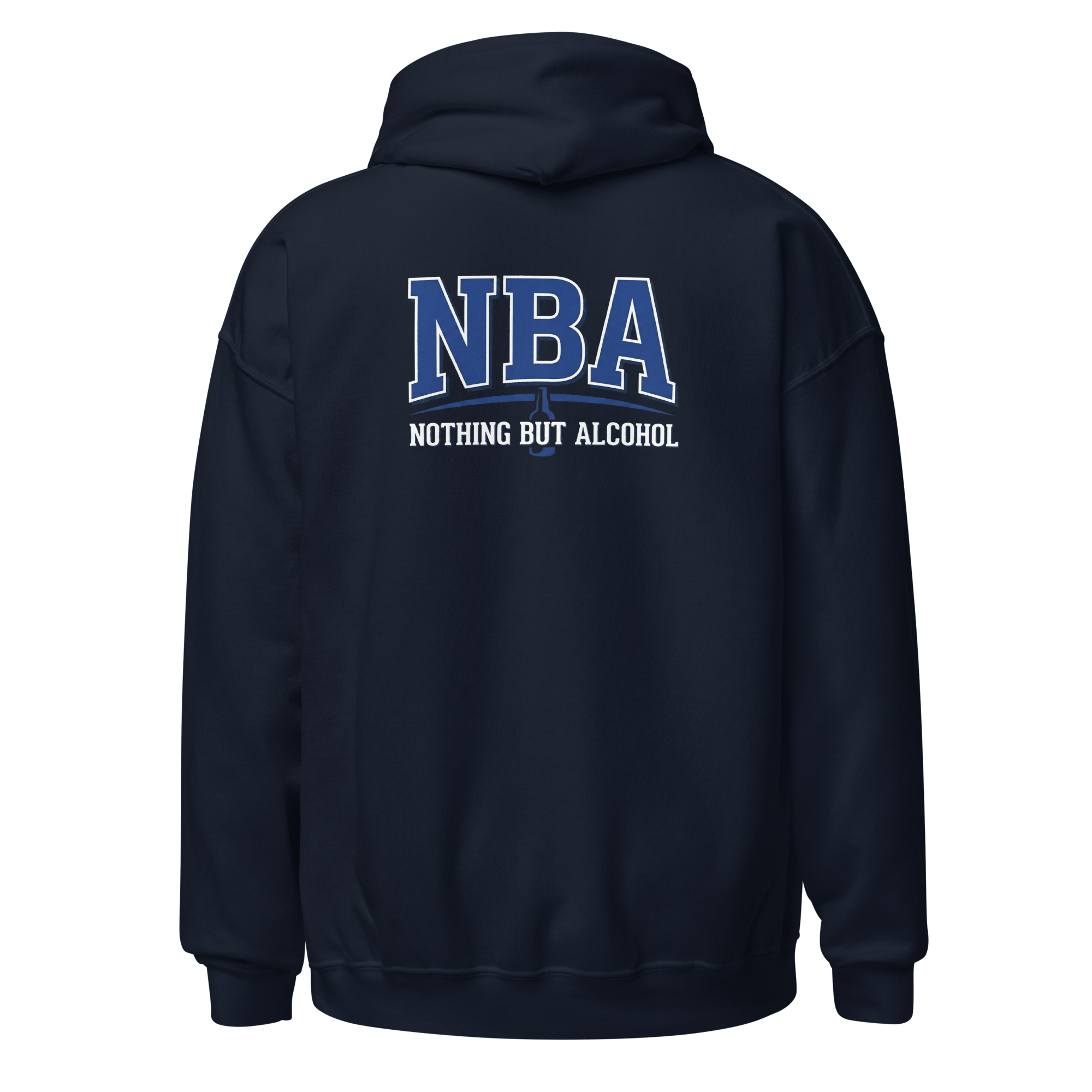 NBA (Nothing But Alcohol) - Unisex Heavy Blend Hoodie Black S - BangerBay
