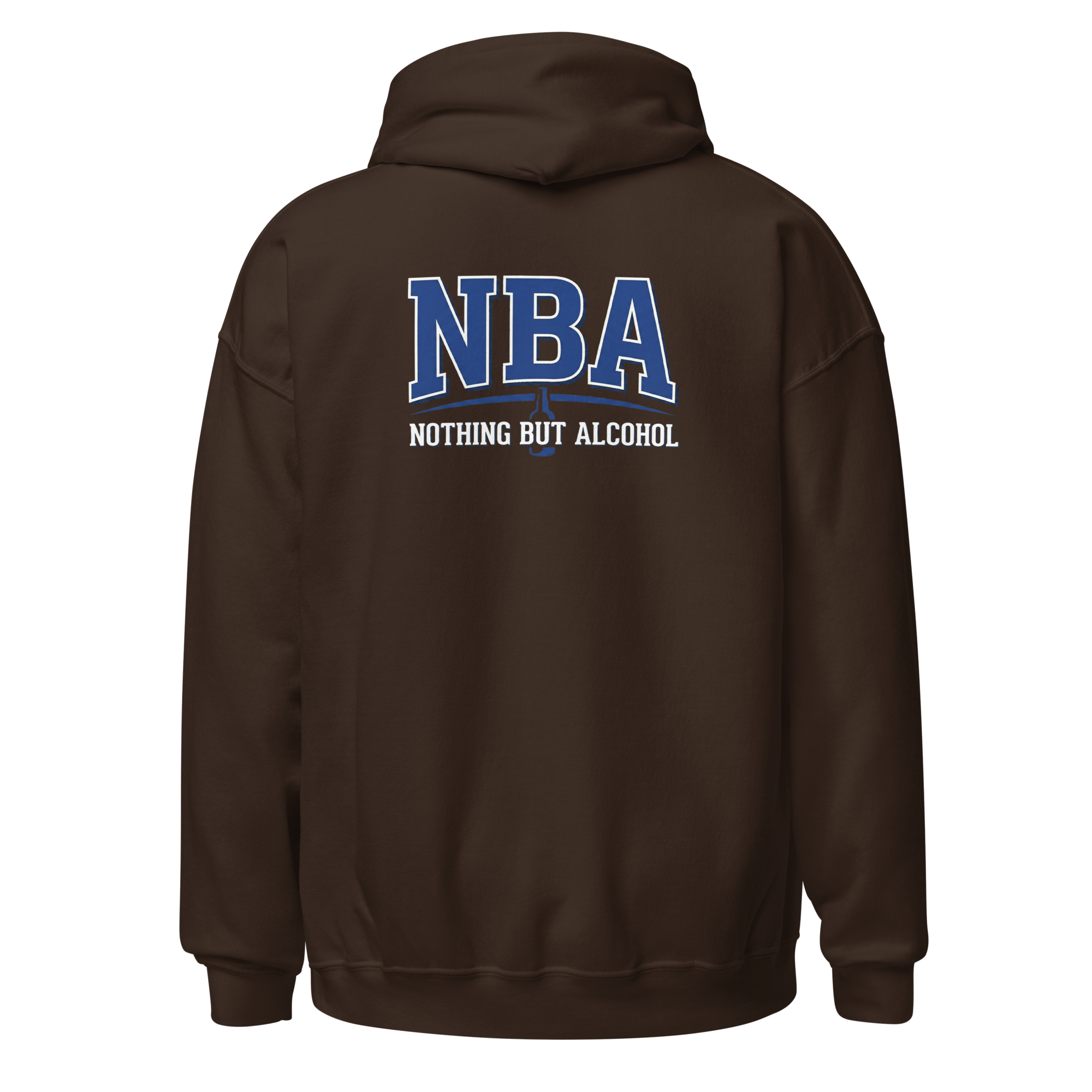 NBA (Nothing But Alcohol) - Unisex Heavy Blend Hoodie Black S - BangerBay