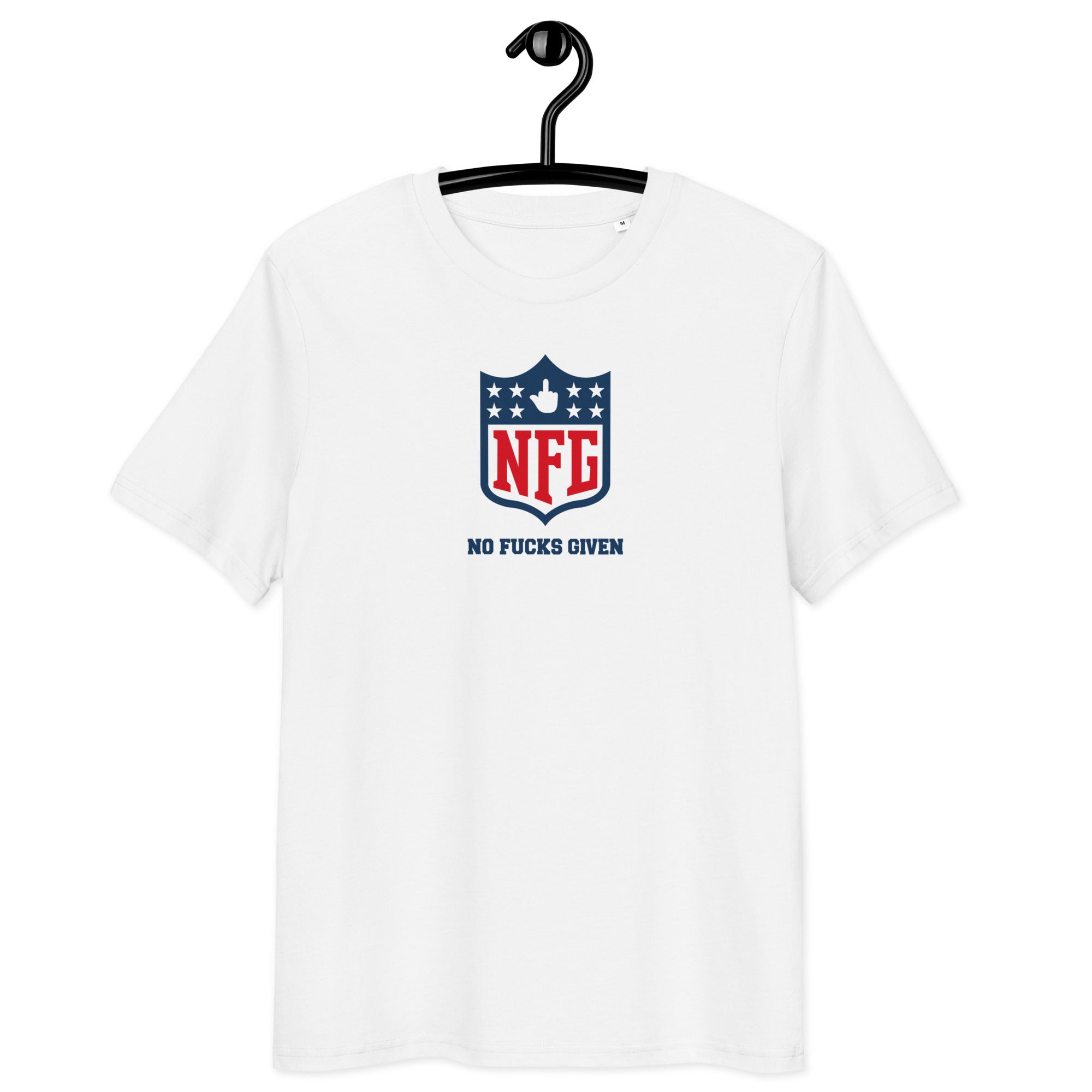 No Fucks Given - Unisex Organic Cotton T-Shirt Black S - BangerBay