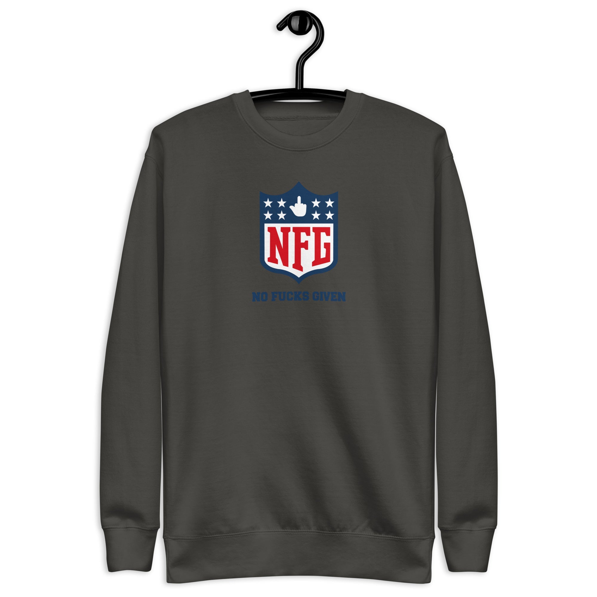 No Fucks Given - Unisex Premium Sweatshirt Vintage Black S - BangerBay