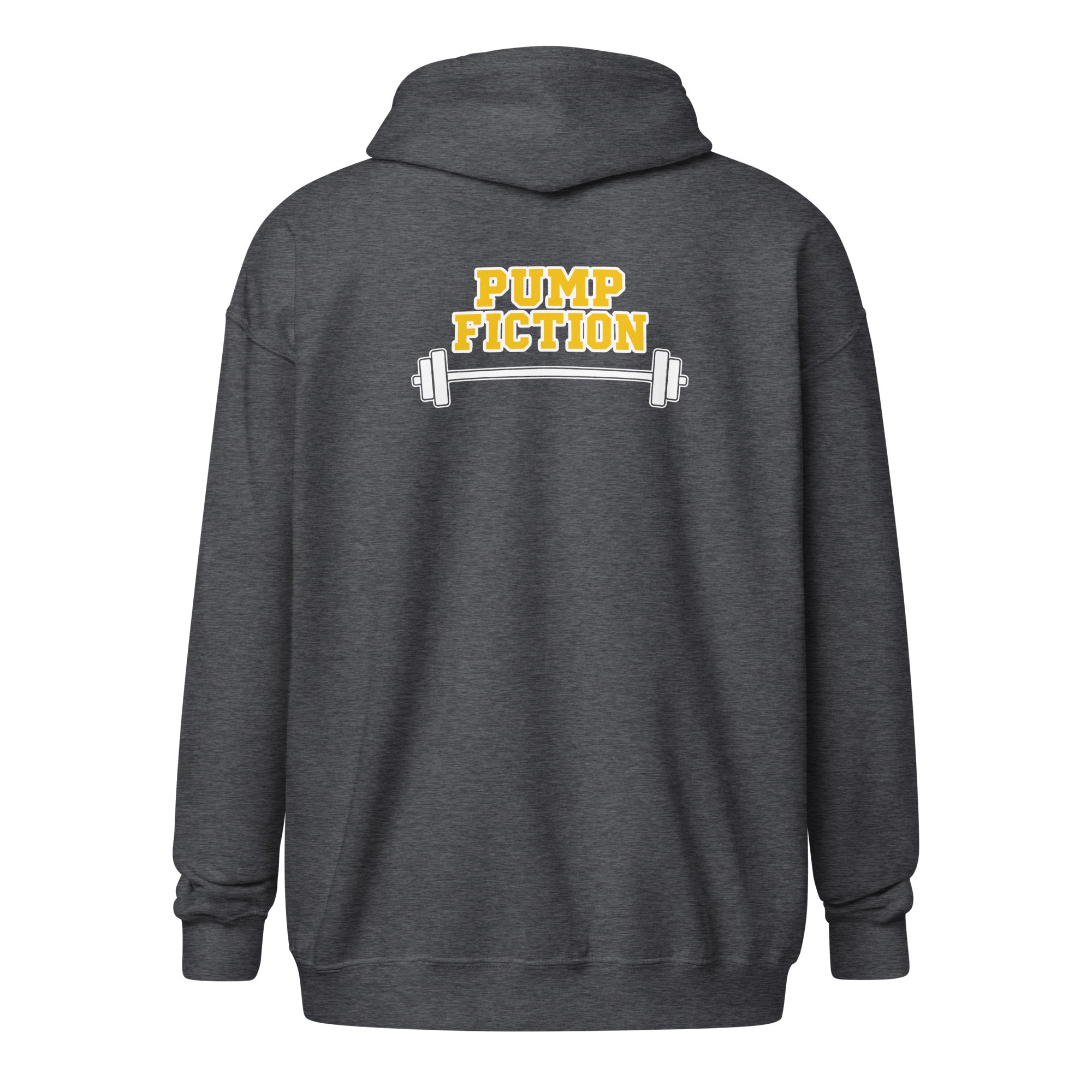 Pump Fiction - Unisex Heavy Blend Zip Hoodie Black S - BangerBay