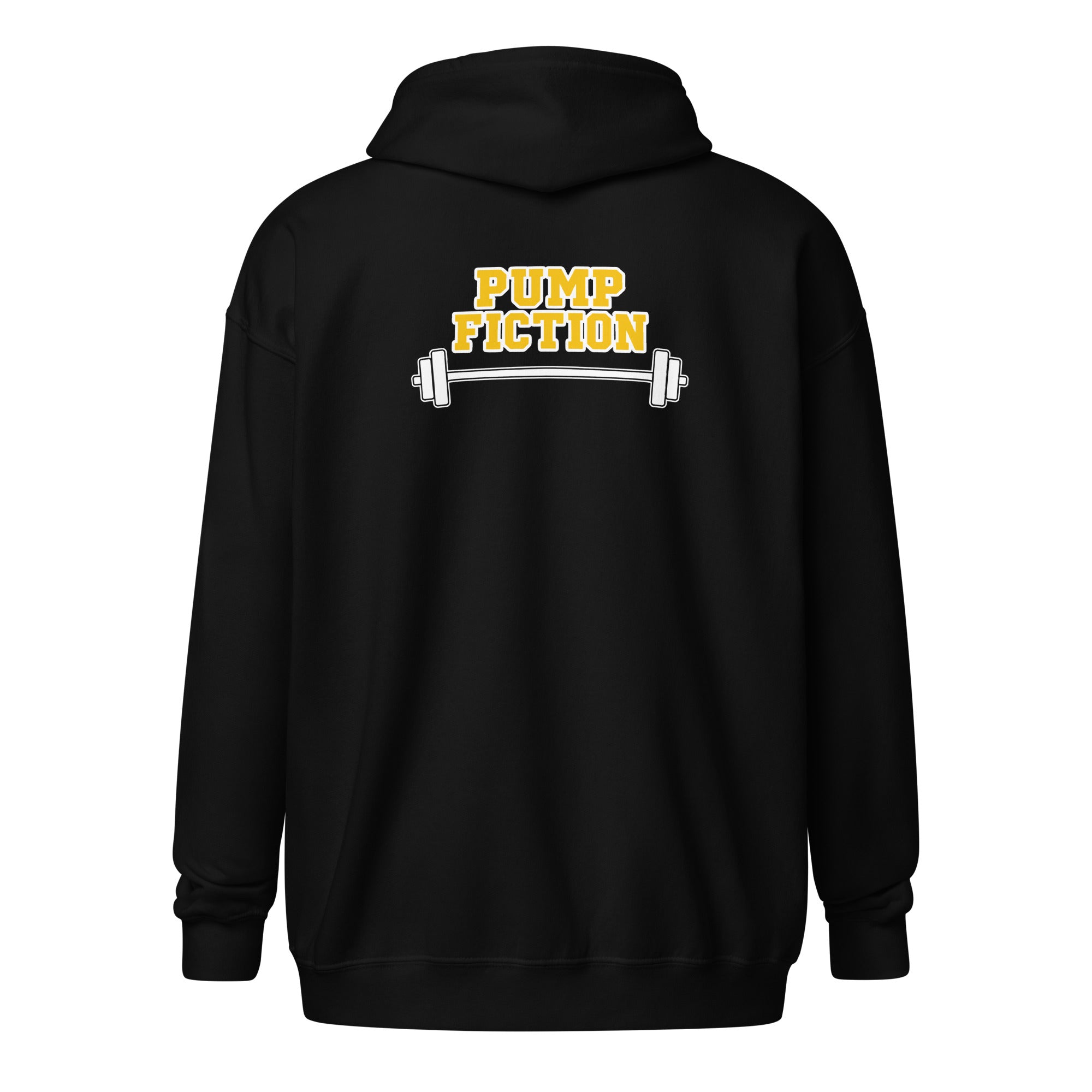Pump Fiction - Unisex Heavy Blend Zip Hoodie Black S - BangerBay
