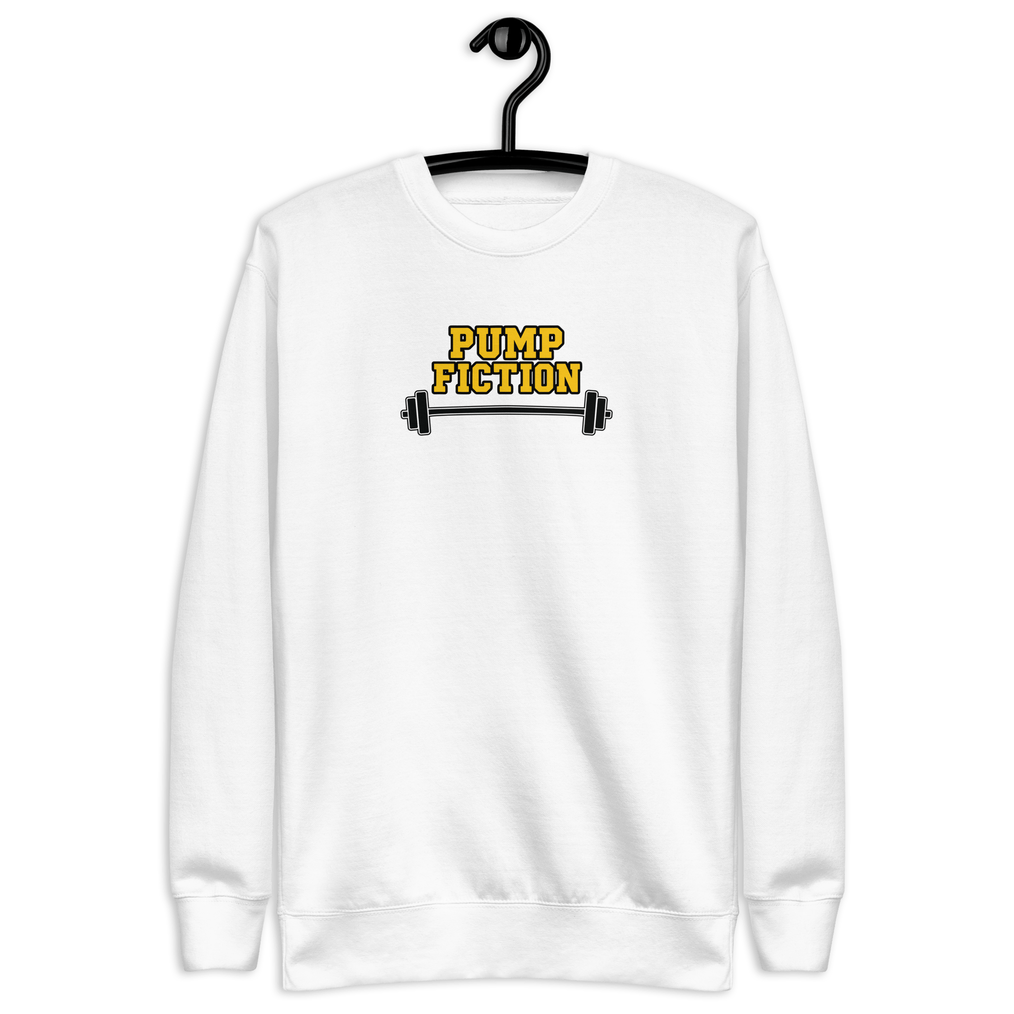 Pump Fiction - Unisex Premium Sweatshirt White S - BangerBay