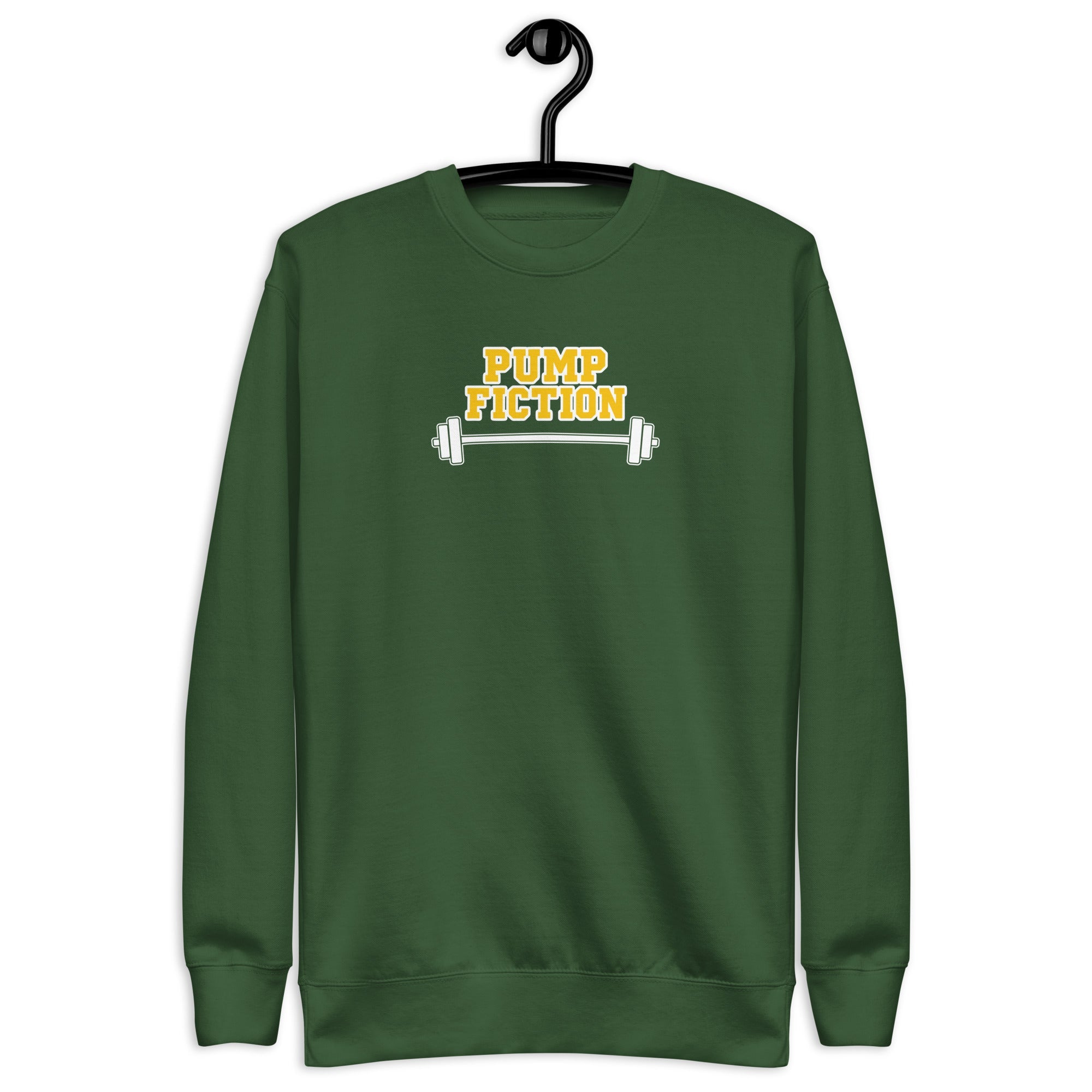 Pump Fiction - Unisex Premium Sweatshirt Forest Green S - BangerBay