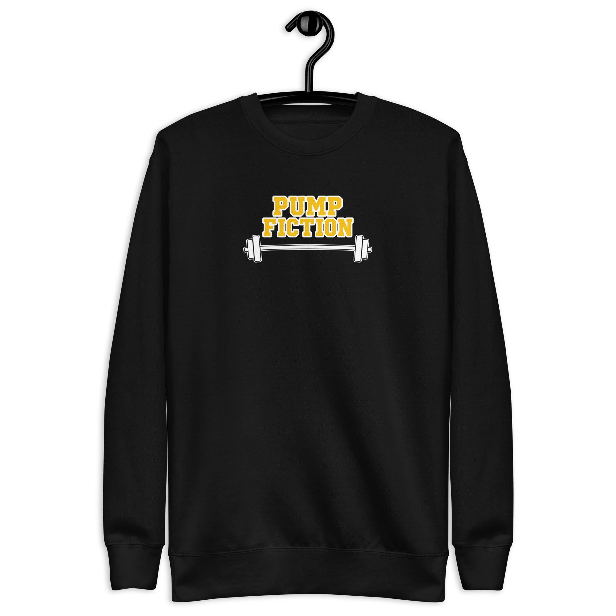 Pump Fiction - Unisex Premium Sweatshirt Black S - BangerBay