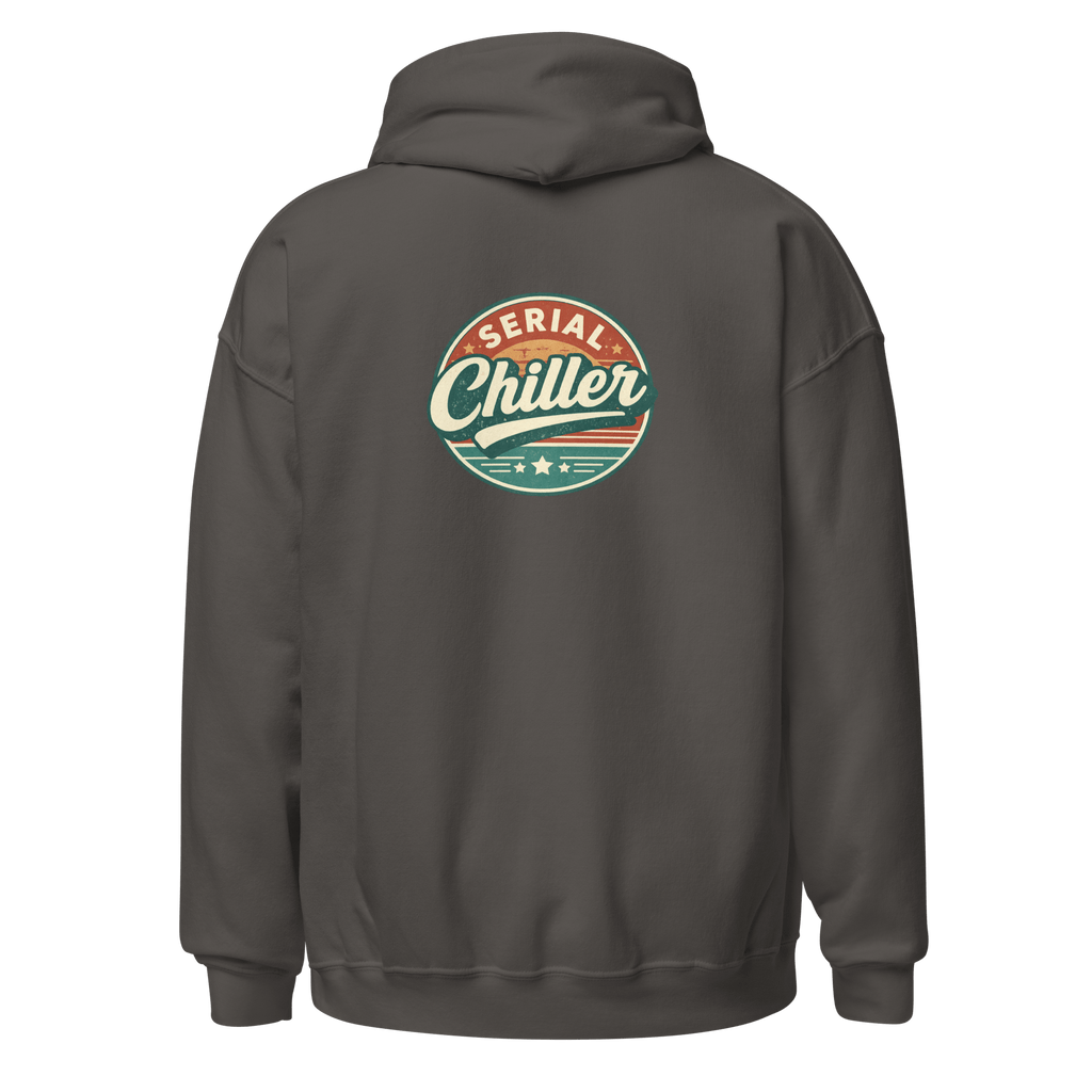 Serial Chiller - Unisex Heavy Blend Hoodie Maroon S - BangerBay