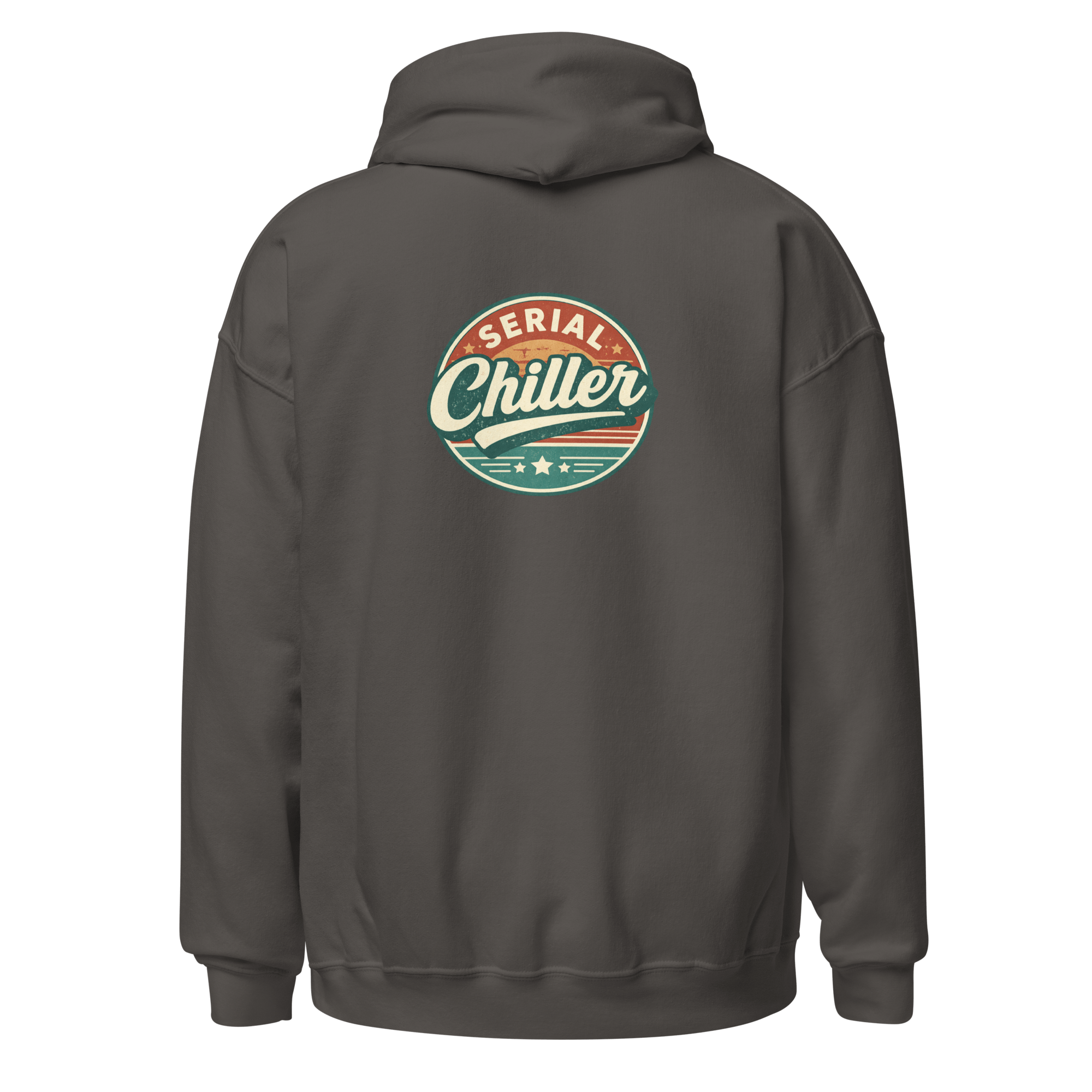 Serial Chiller - Unisex Heavy Blend Hoodie Maroon S - BangerBay