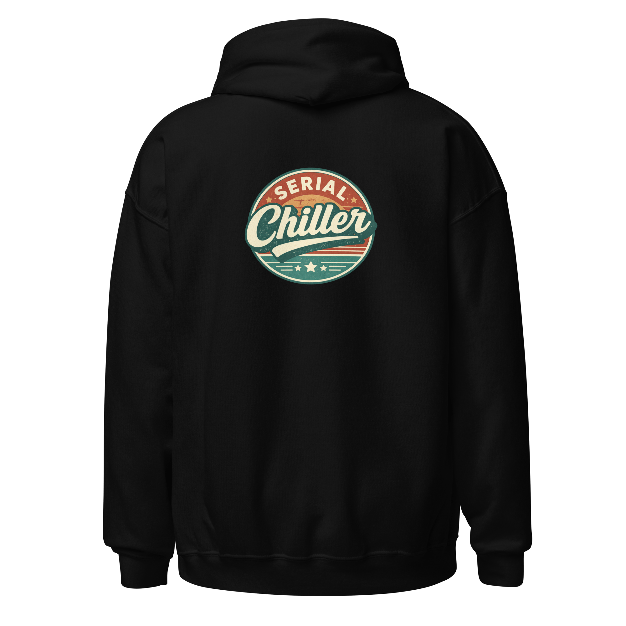 Serial Chiller - Unisex Heavy Blend Hoodie Black S - BangerBay