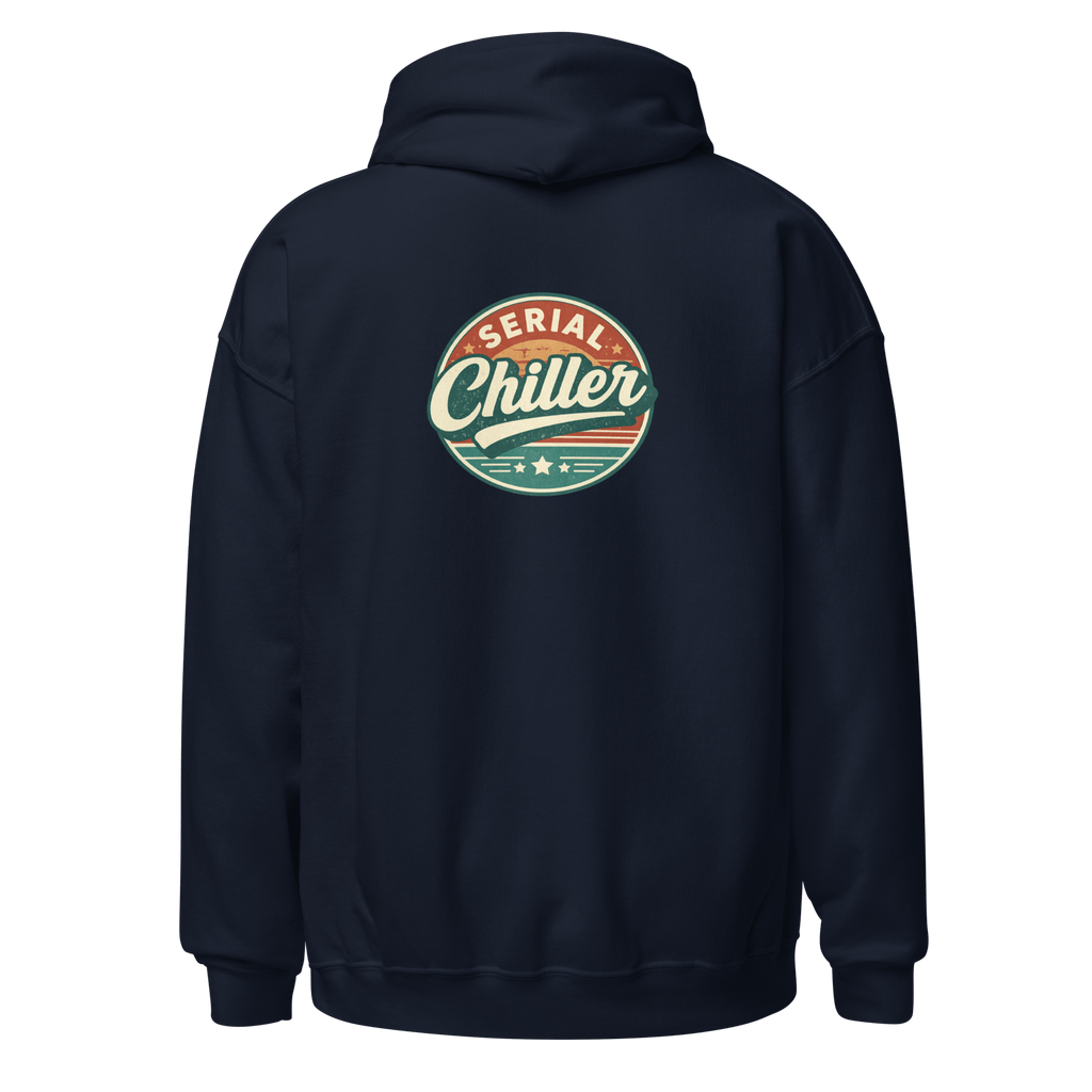 Serial Chiller - Unisex Heavy Blend Hoodie Black S - BangerBay