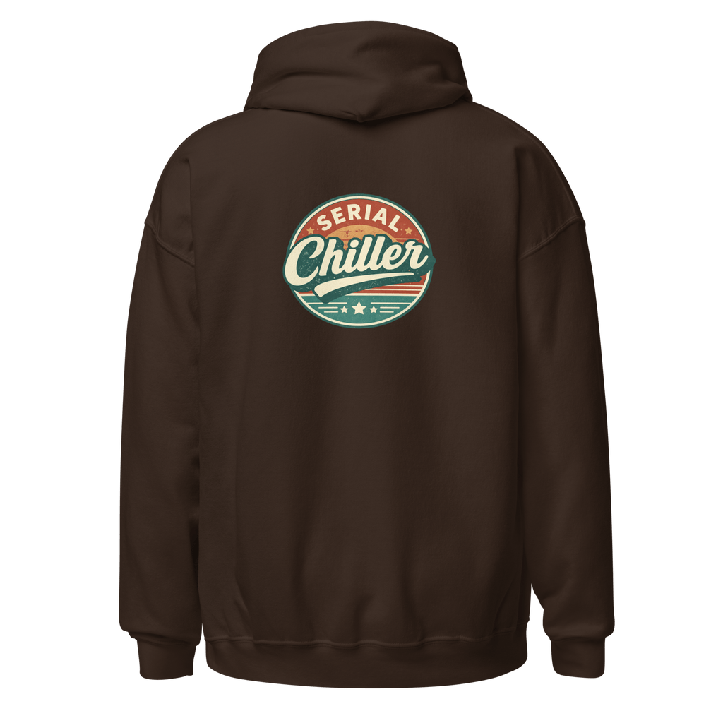 Serial Chiller - Unisex Heavy Blend Hoodie Black S - BangerBay