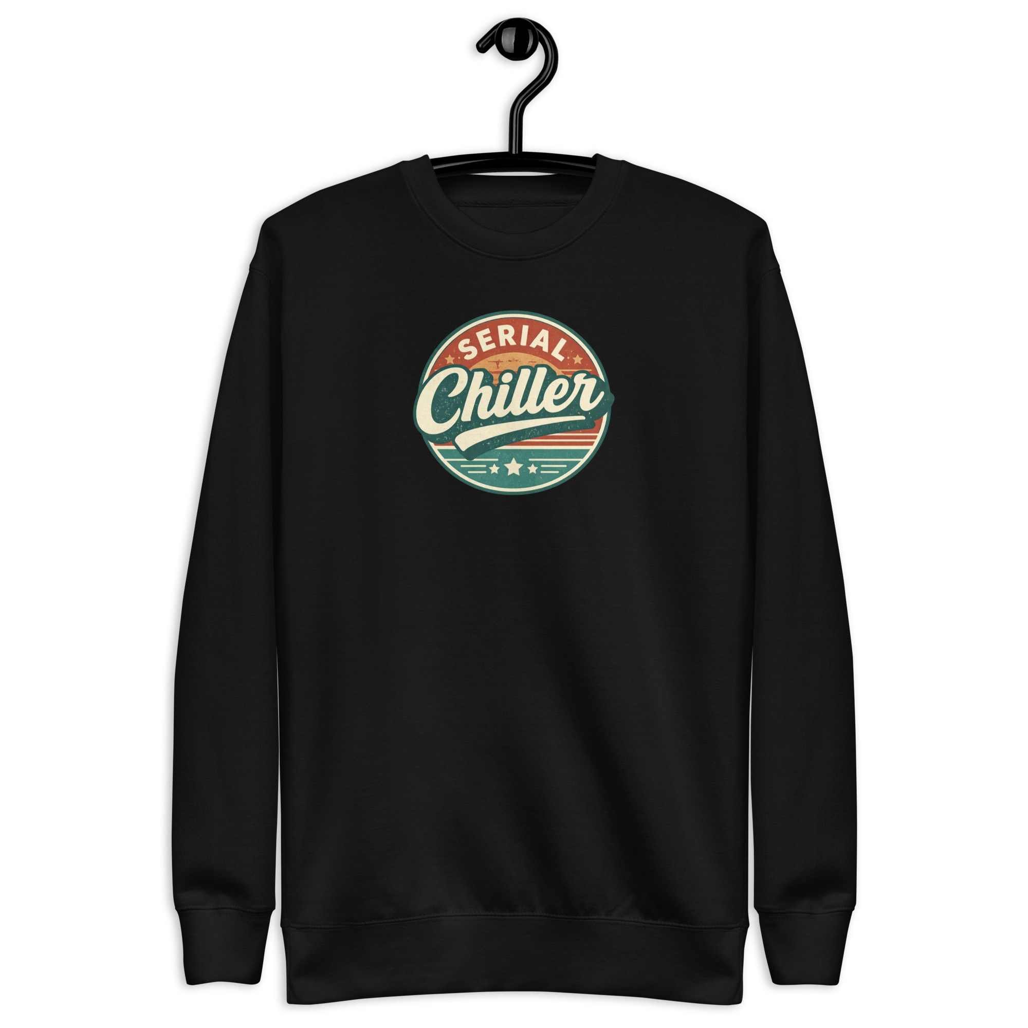 Serial Chiller - Women's Premium Chill Fit Sweater Black S - BangerBay