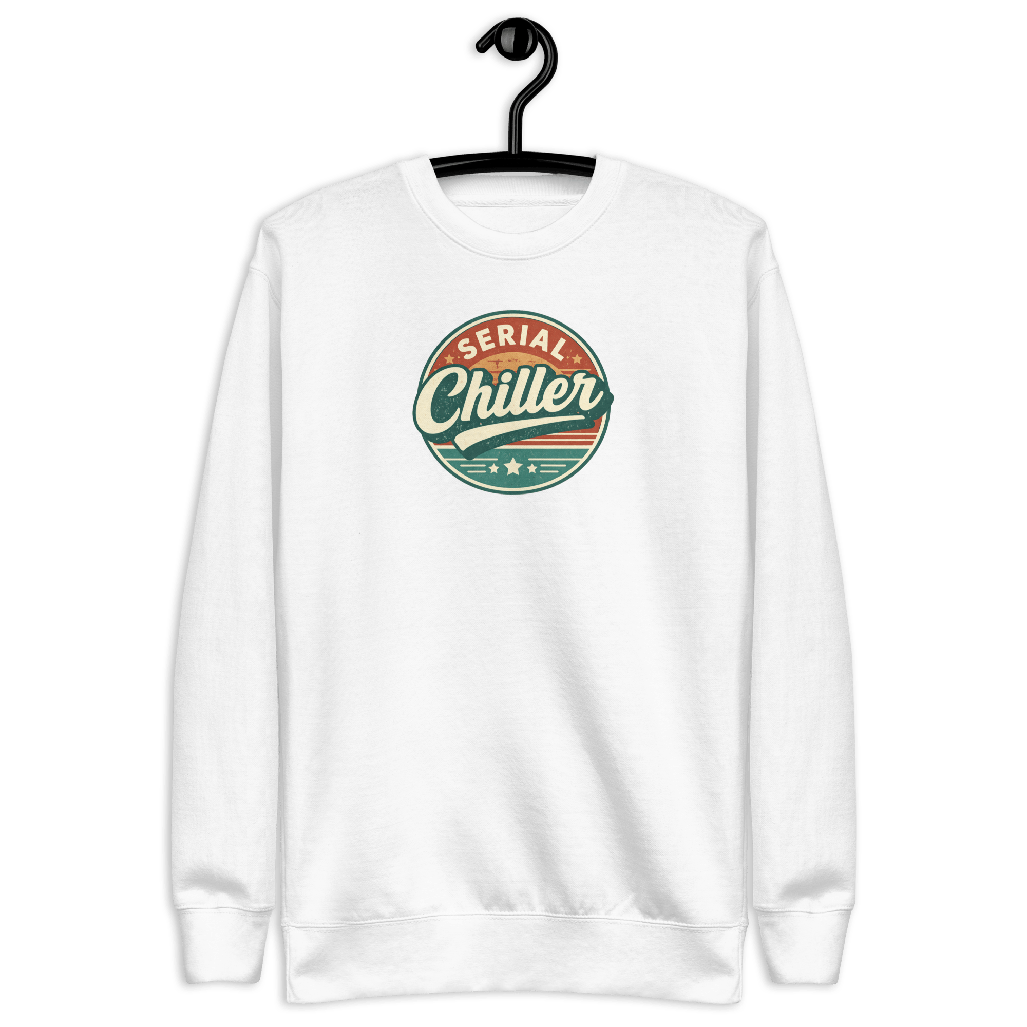 Serial Chiller - Women's Premium Chill Fit Sweater White S - BangerBay