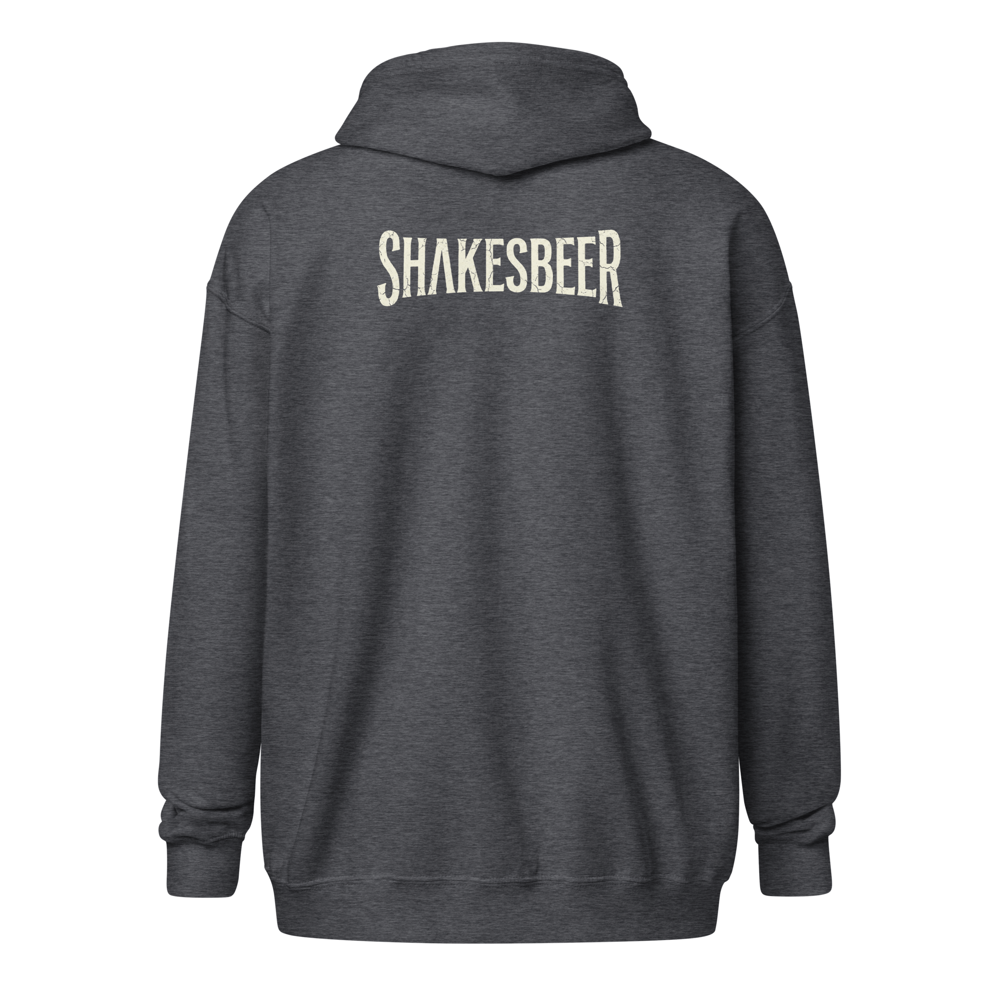 ShakesBeer - Men's Heavyweight Zip Hoodie Dark Heather S - BangerBay