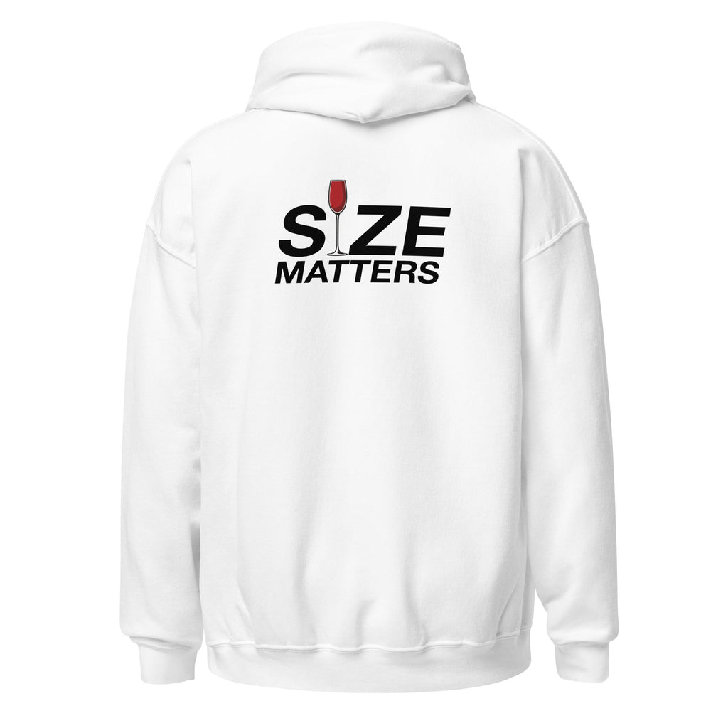 Size Matters - Unisex Heavy Blend Hoodie Black S - BangerBay