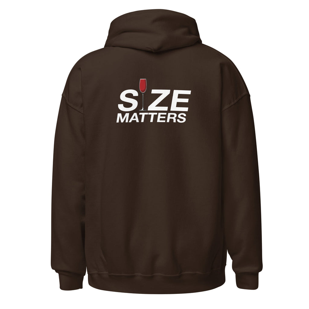 Size Matters - Unisex Heavy Blend Hoodie Black S - BangerBay