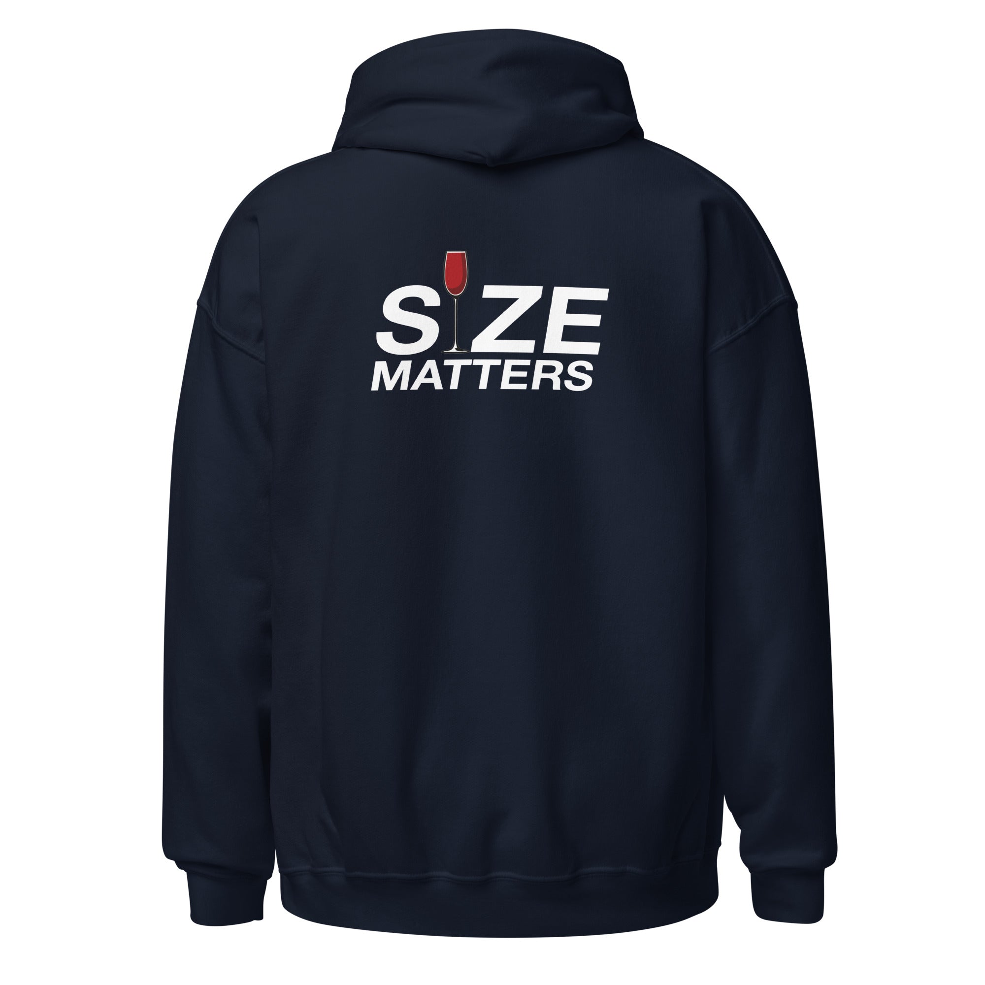 Size Matters - Unisex Heavy Blend Hoodie Black S - BangerBay