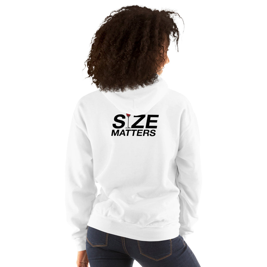 Size Matters - Unisex Heavy Blend Hoodie Black S - BangerBay