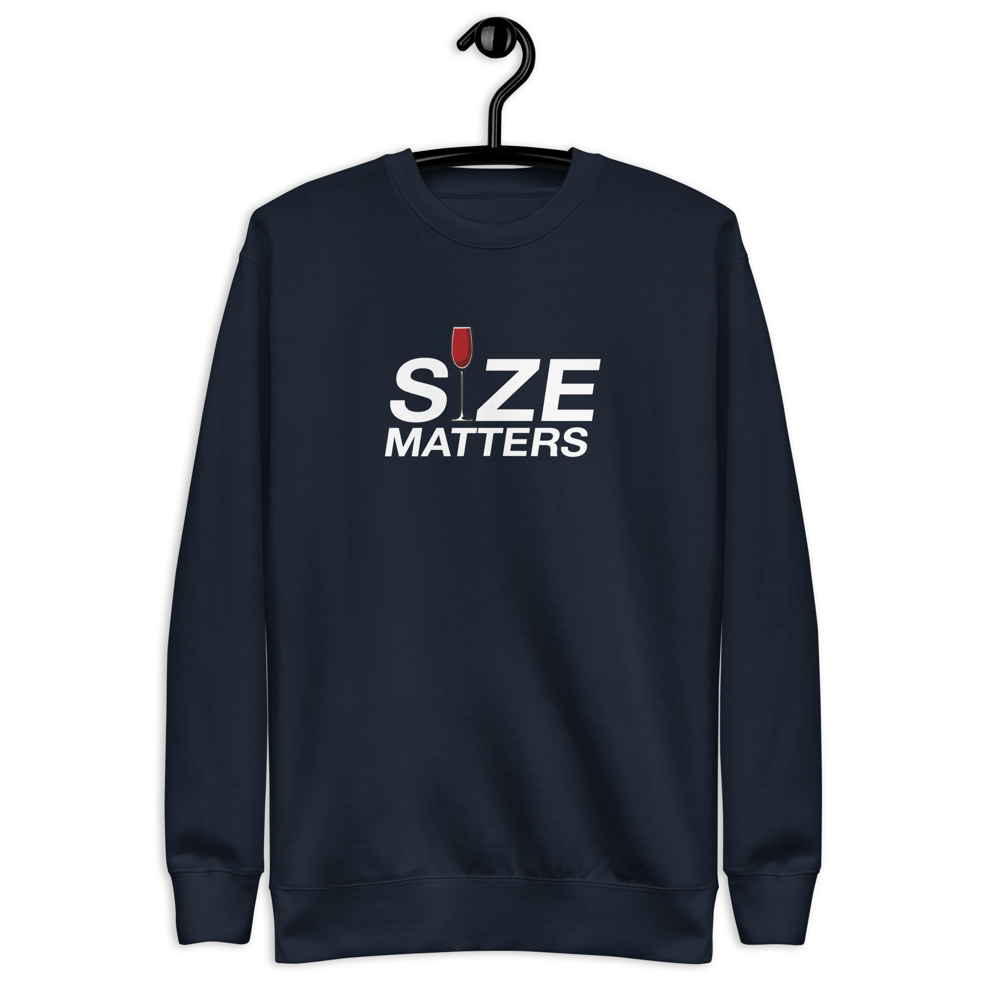 Size Matters - Women's Premium Chill Fit Sweater Navy Blazer S - BangerBay