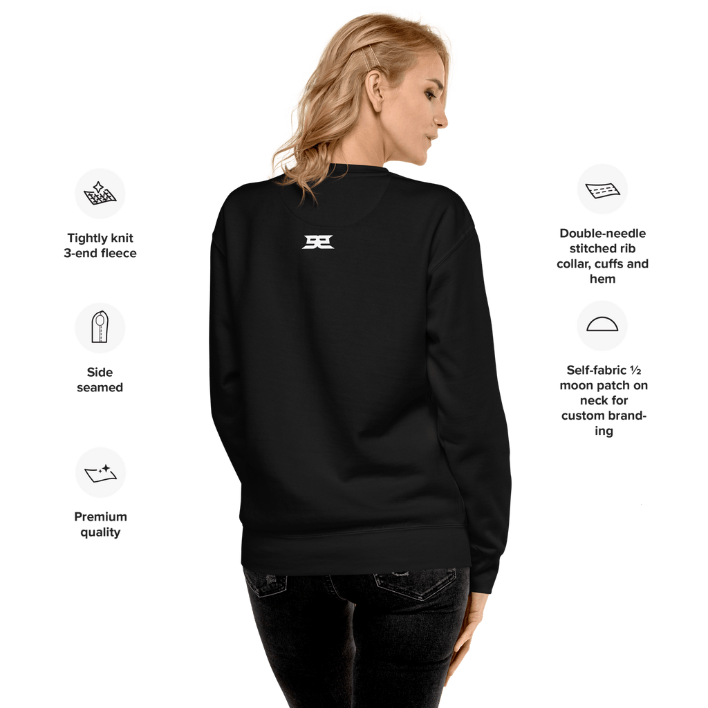 Size Matters - Women's Premium Chill Fit Sweater Black S - BangerBay