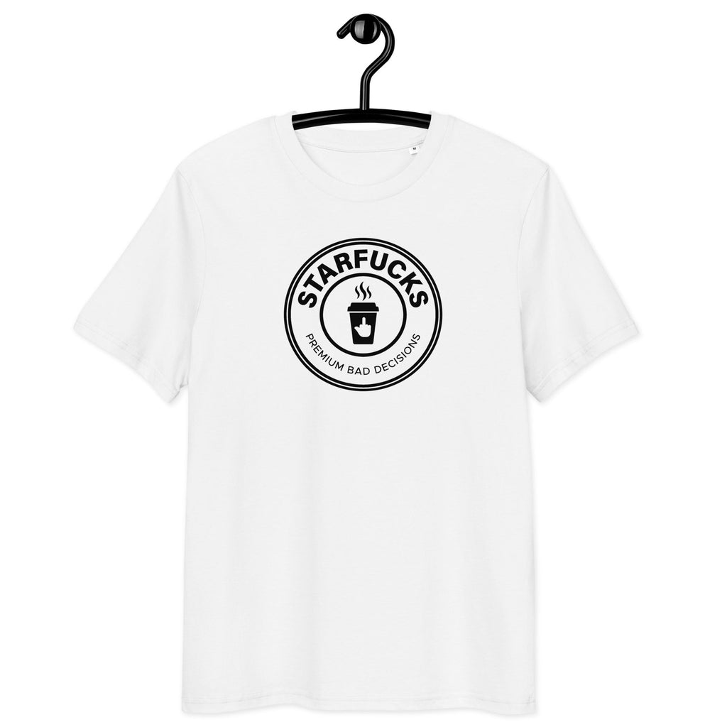 StarFucks - Unisex Organic Cotton T-Shirt Black S - BangerBay